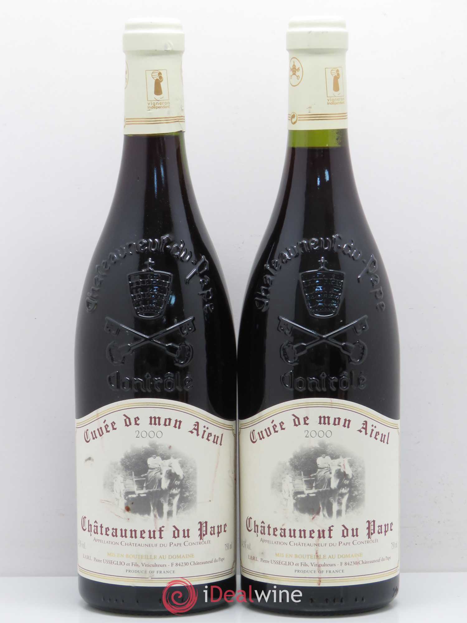 Châteauneuf-du-Pape Cuvée de mon Aïeul Pierre Usseglio & Fils 2000 - Lot de 2 bouteilles - 0