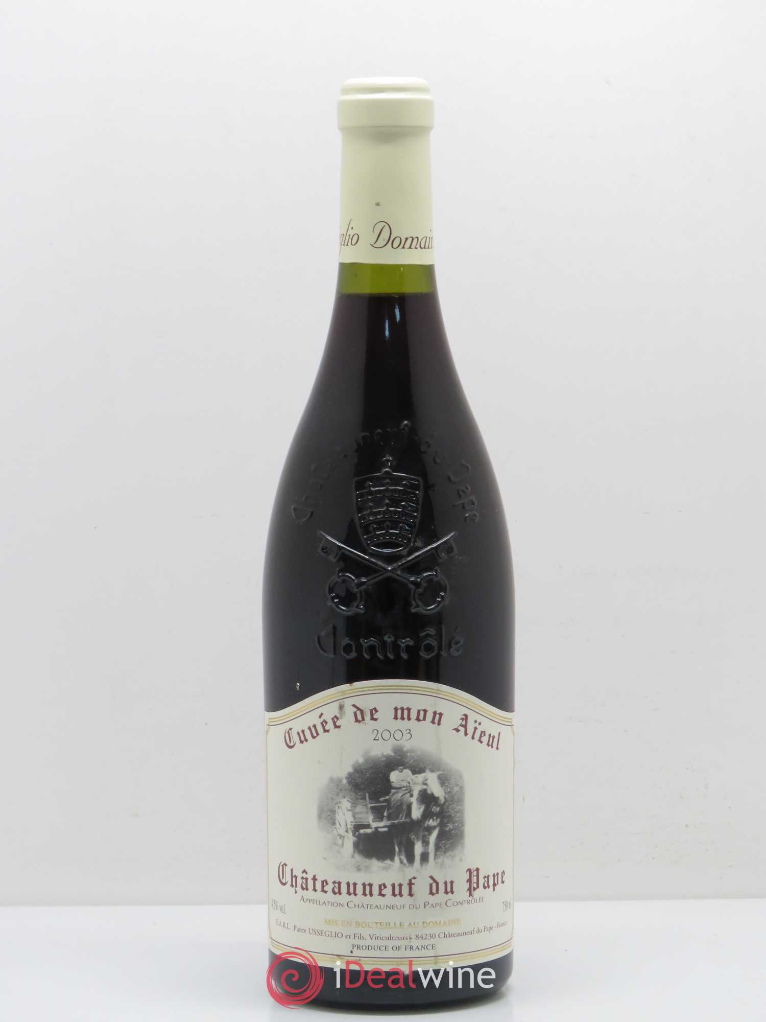 Châteauneuf-du-Pape Cuvée de mon Aïeul Pierre Usseglio & Fils 2003 - Lot de 1 bouteille - 0