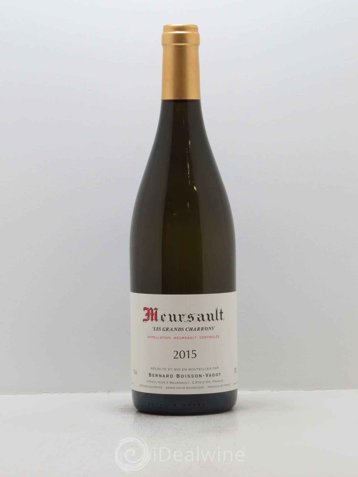 Meursault Les Grands Charrons Boisson-Vadot (Domaine) 2015 - Lot de 1 bouteille - 0