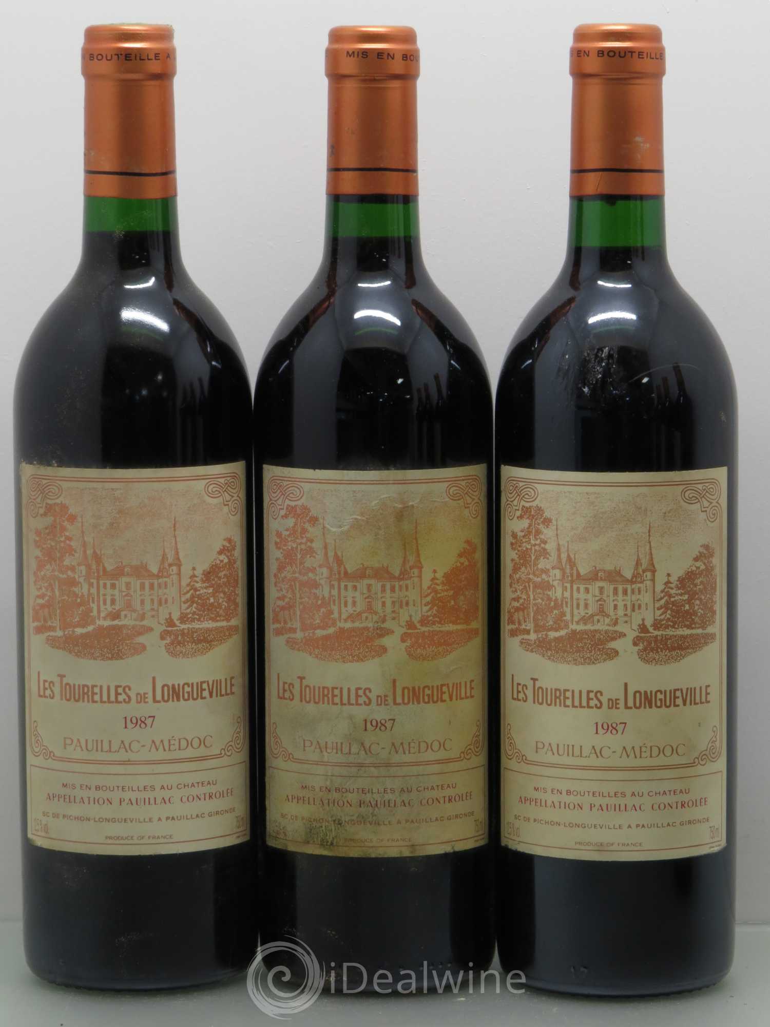 Les Tourelles de Longueville Second Vin 1987 - Lot de 6 bouteilles - 1