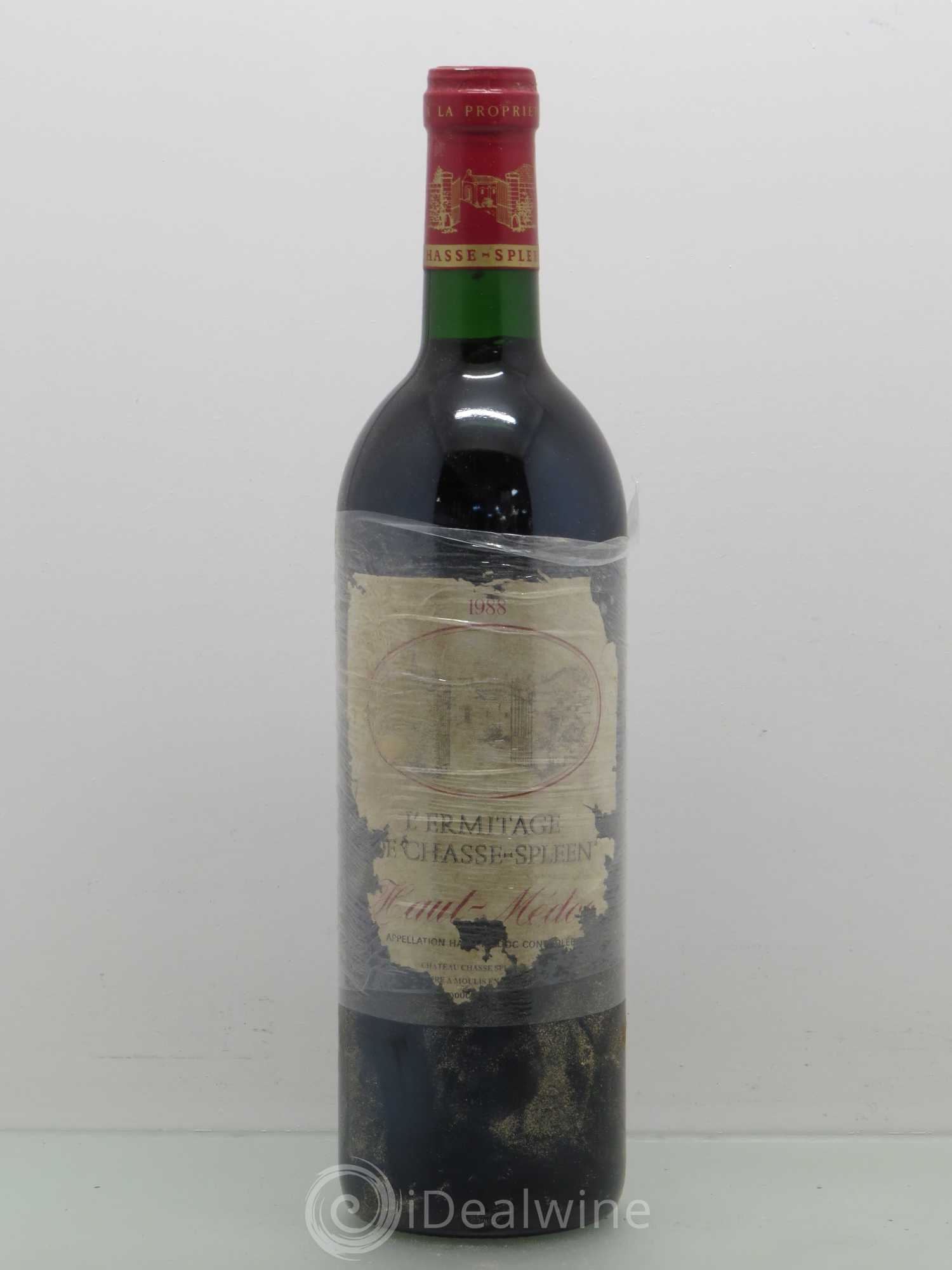 Héritage (Ermitage) de Chasse Spleen 1988 - Lot de 1 bouteille - 0