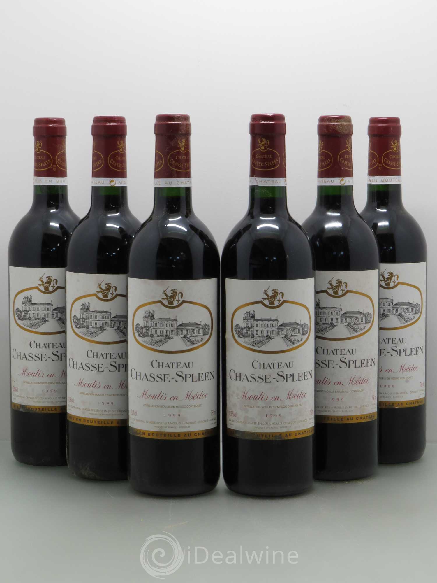 Château Chasse Spleen 1999 - Lot de 6 bouteilles - 0