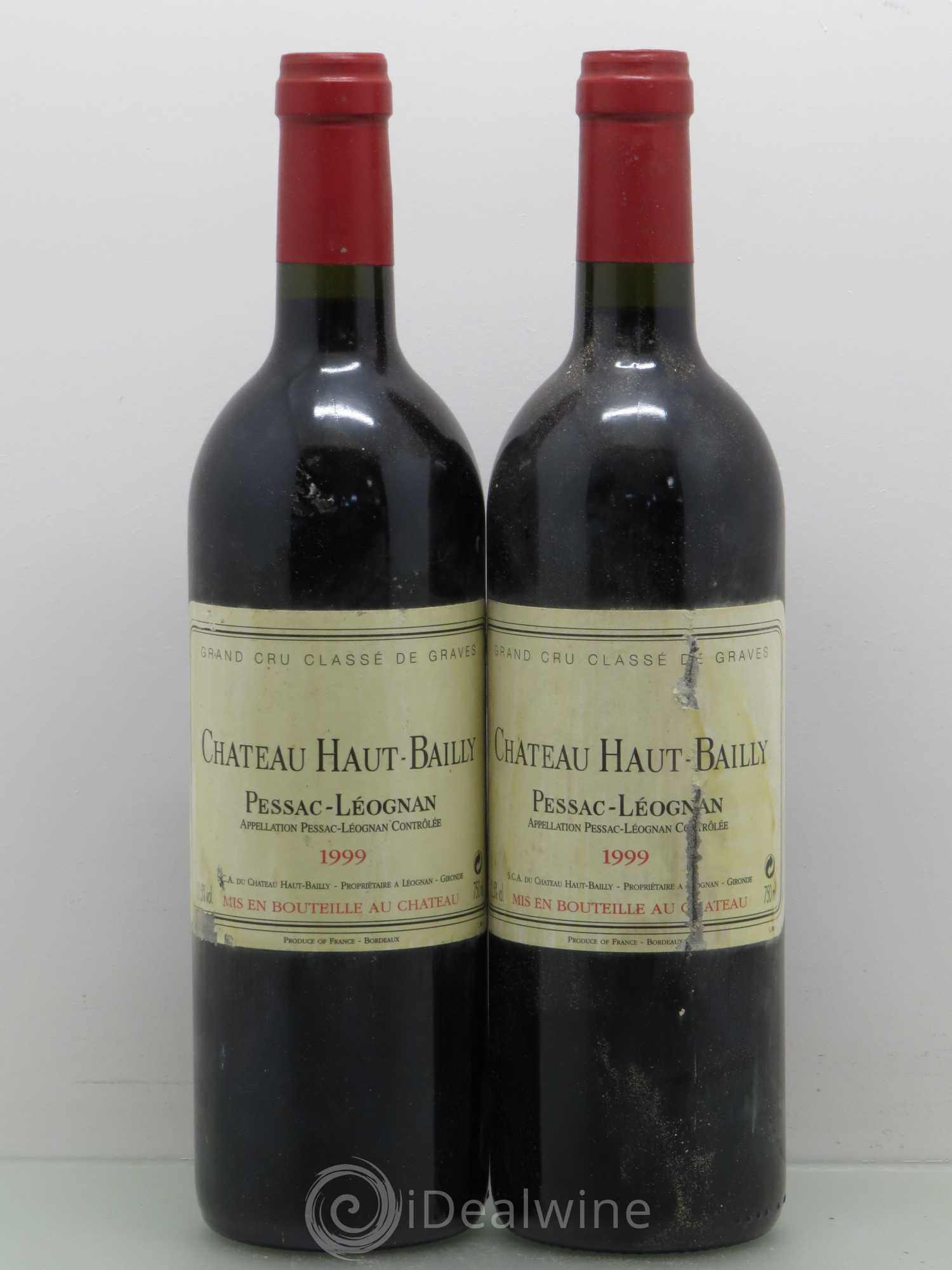 Château Haut-Bailly Cru Classé de Graves 1999 - Lot de 2 bouteilles - 0