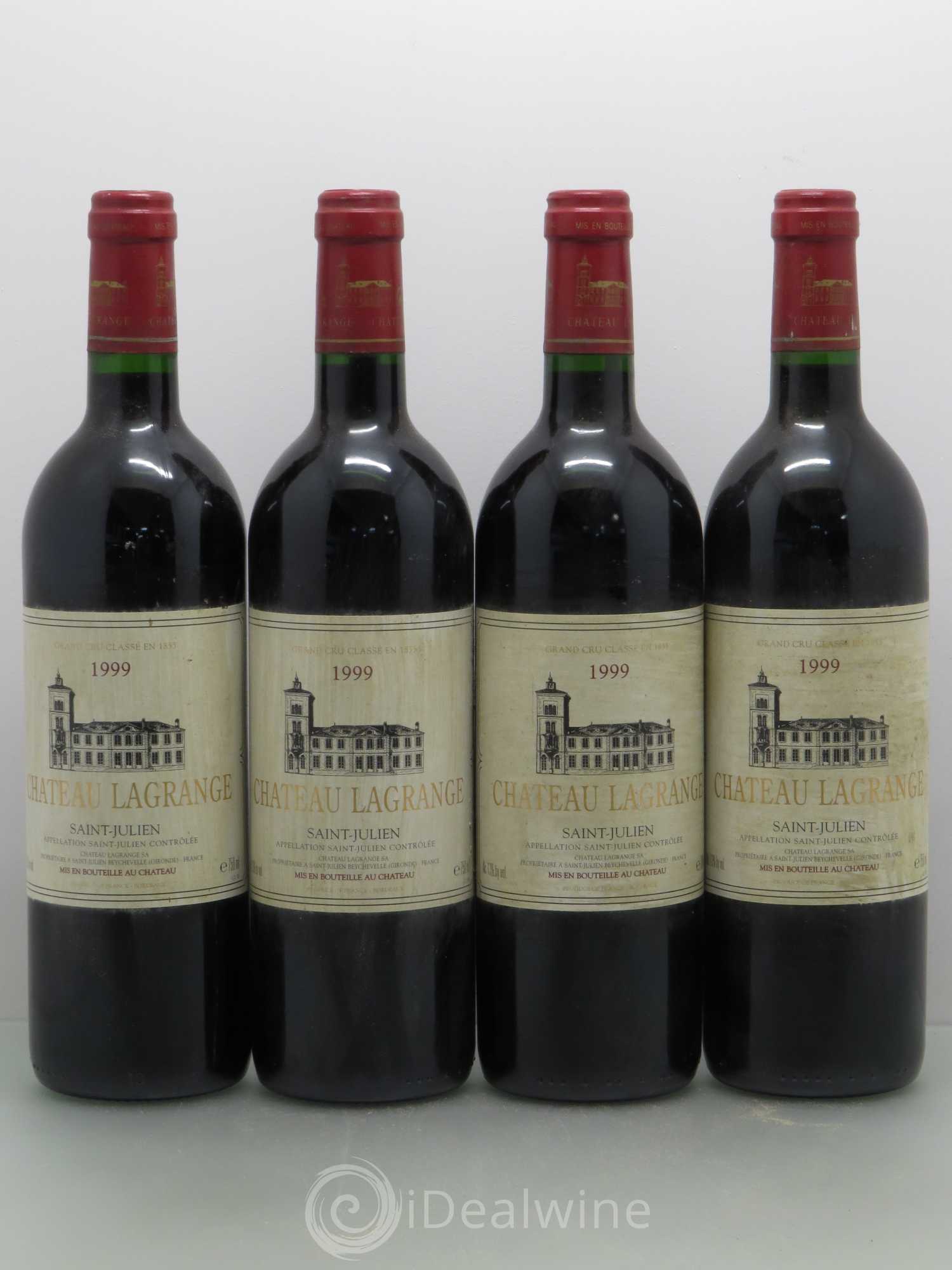 Château Lagrange 3ème Grand Cru Classé 1999 - Lot de 4 bouteilles - 0