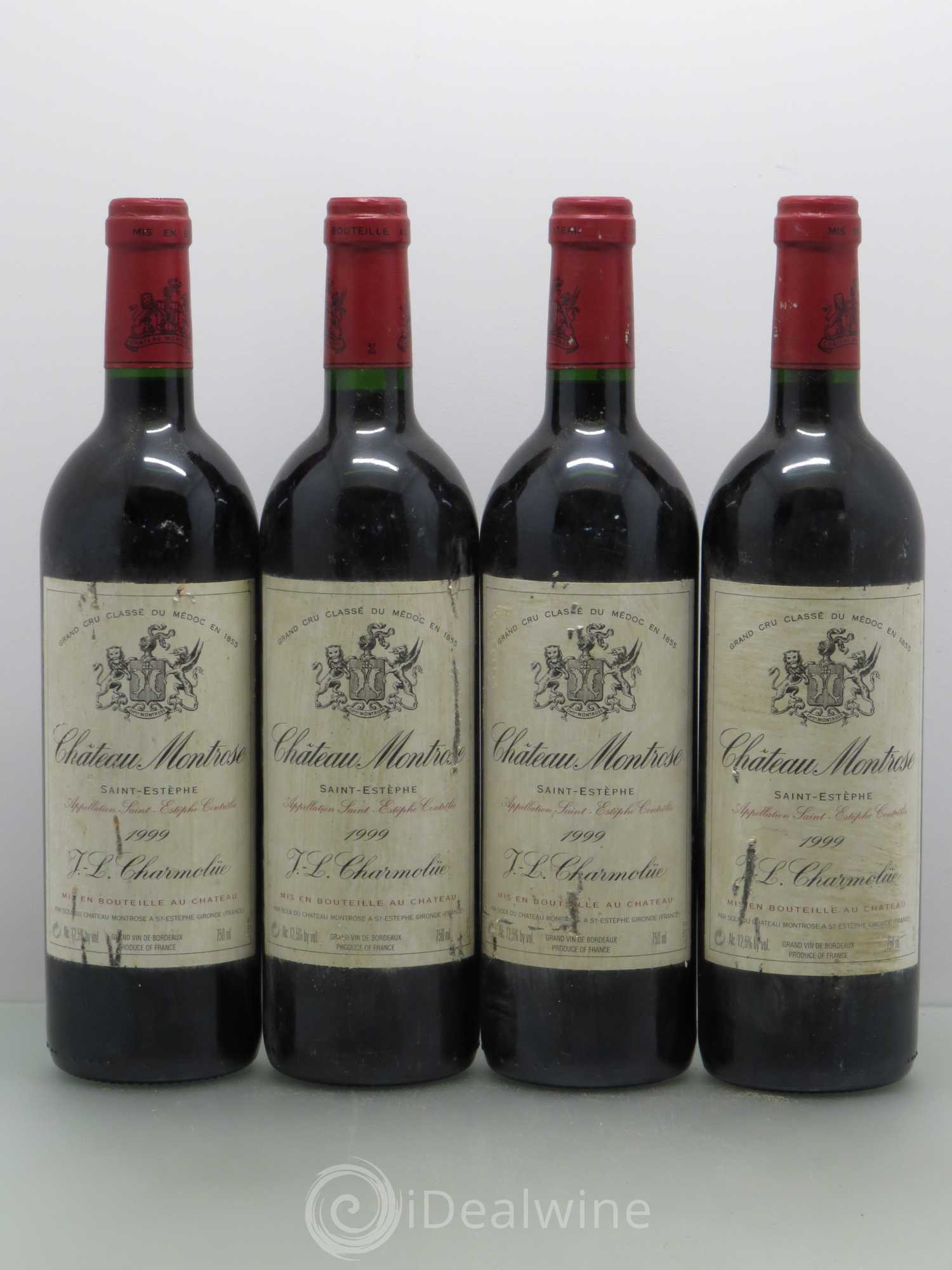 Château Montrose 2ème Grand Cru Classé 1999 - Lot de 4 bouteilles - 0