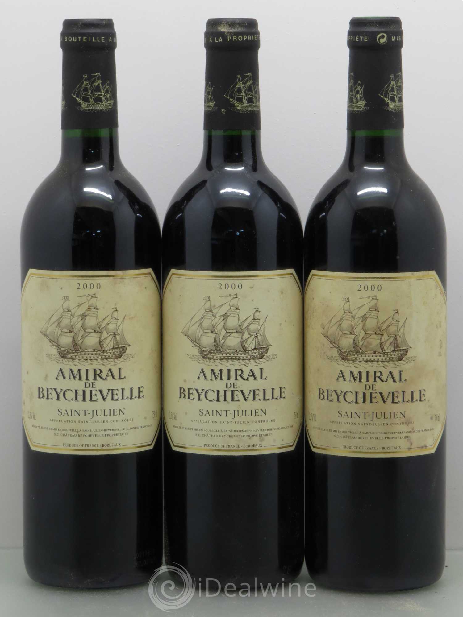 Amiral de Beychevelle Second Vin 2000 - Lot de 6 bouteilles - 2