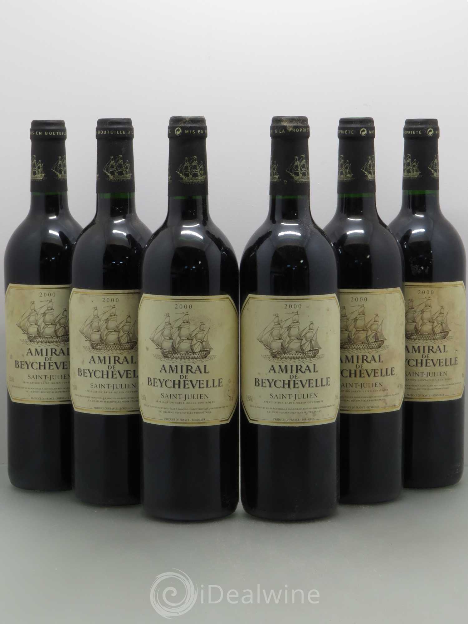 Amiral de Beychevelle Second Vin 2000 - Lot de 6 bouteilles - 0