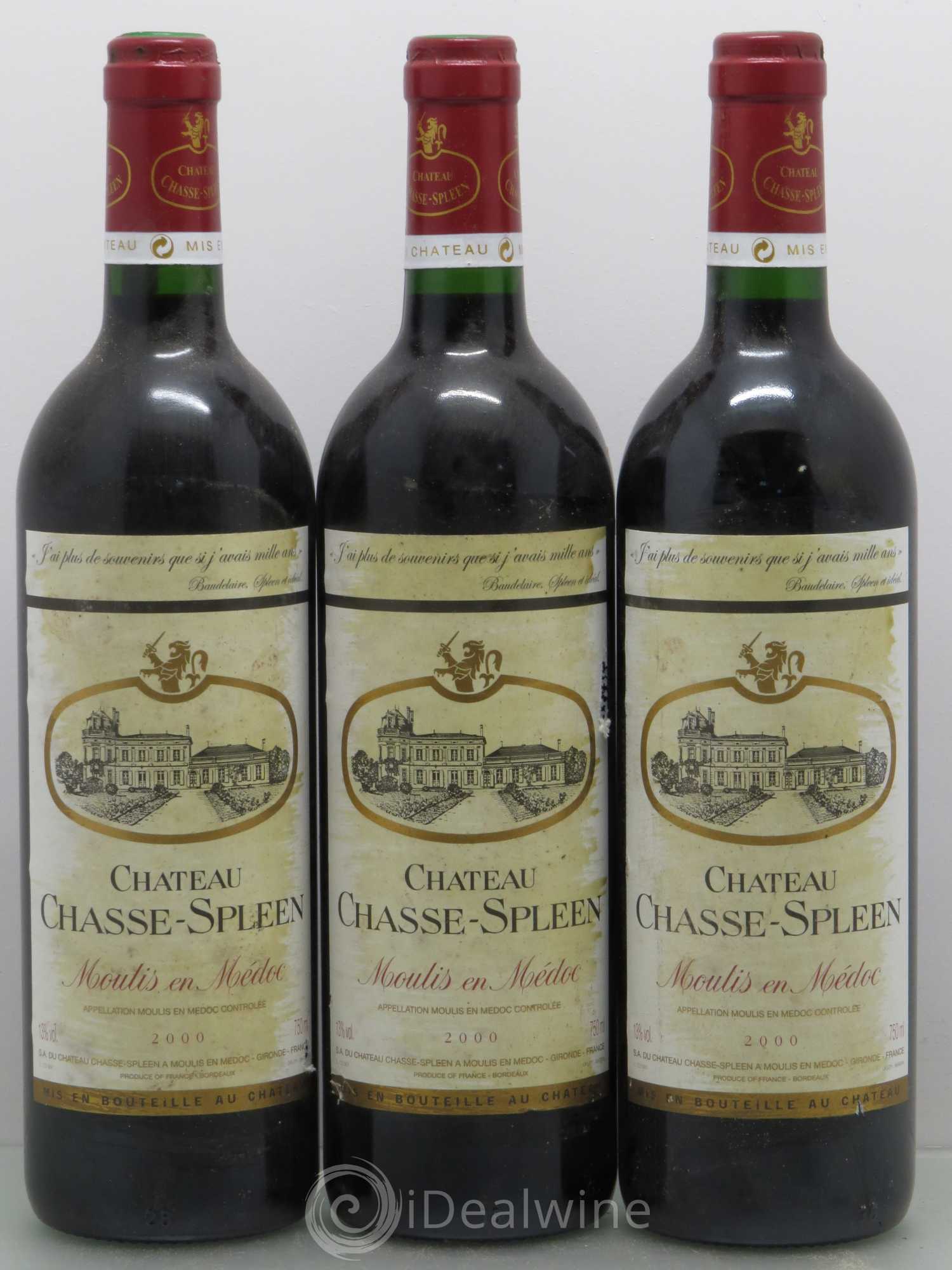 Château Chasse Spleen 2000 - Lot de 6 bouteilles - 2