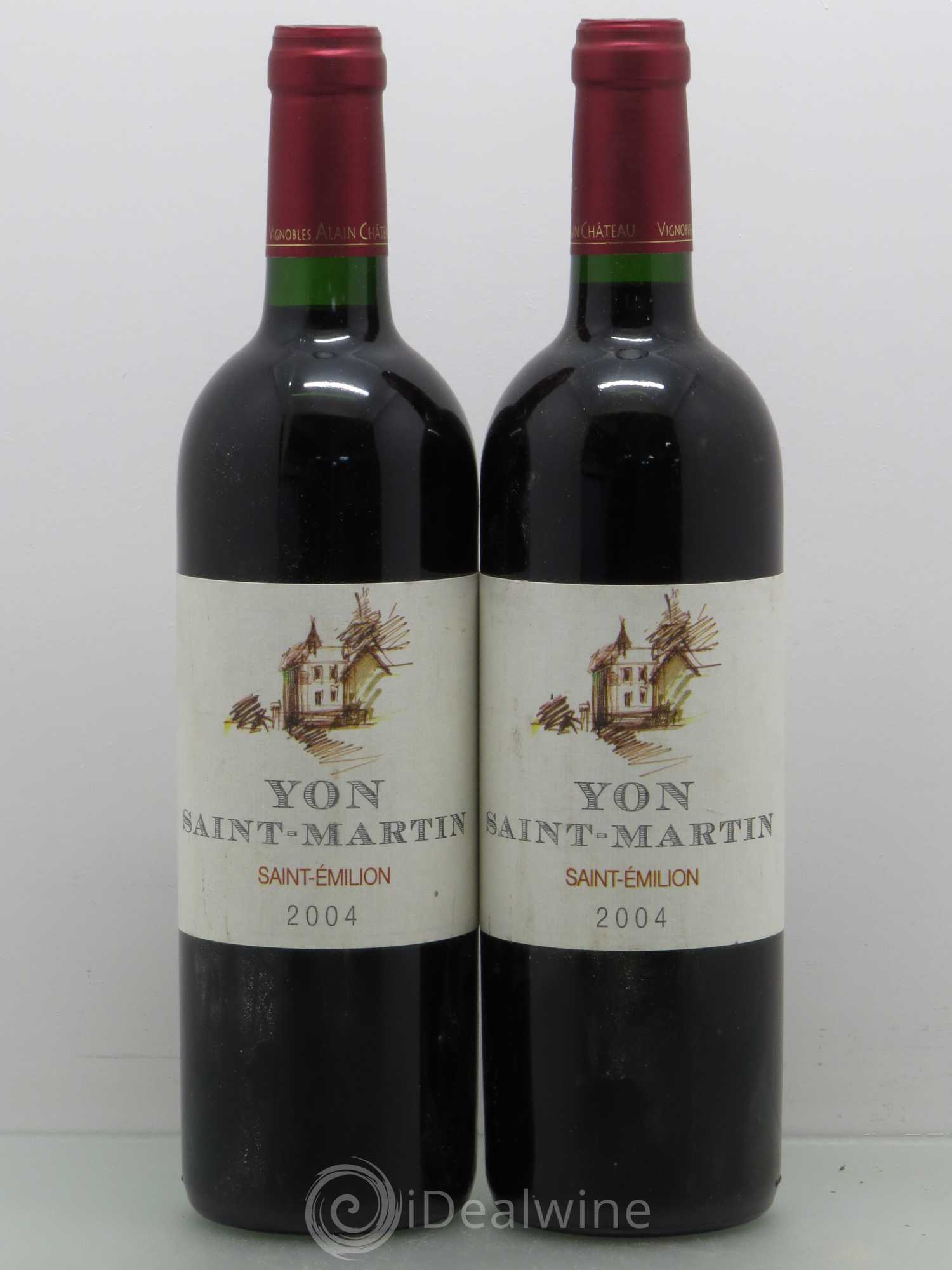 Saint-Émilion Yon Saint Martin (sans prix de réserve) 2004 - Posten von 2 Flaschen - 0