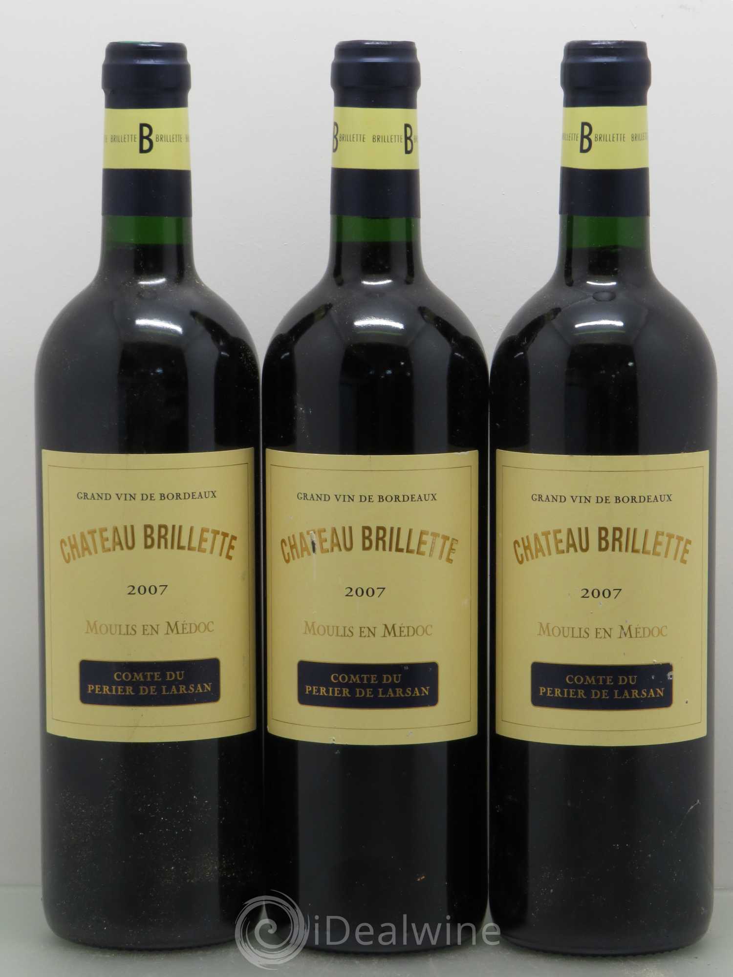 Château Brillette Cru Bourgeois 2007 - Lot de 6 bouteilles - 2