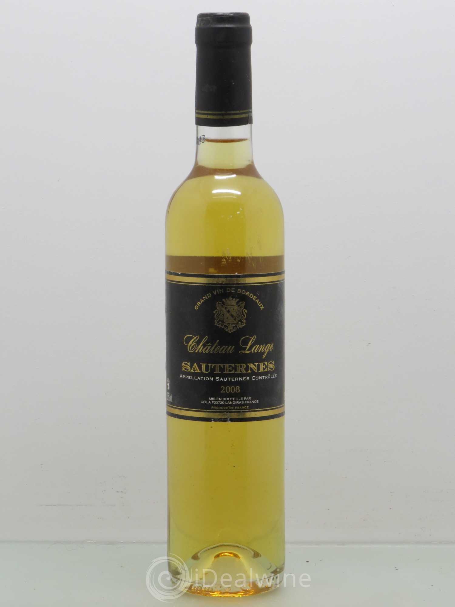 Sauternes Château Lange (sans prix de réserve) 2008 - Posten von 1 Flasche - 0
