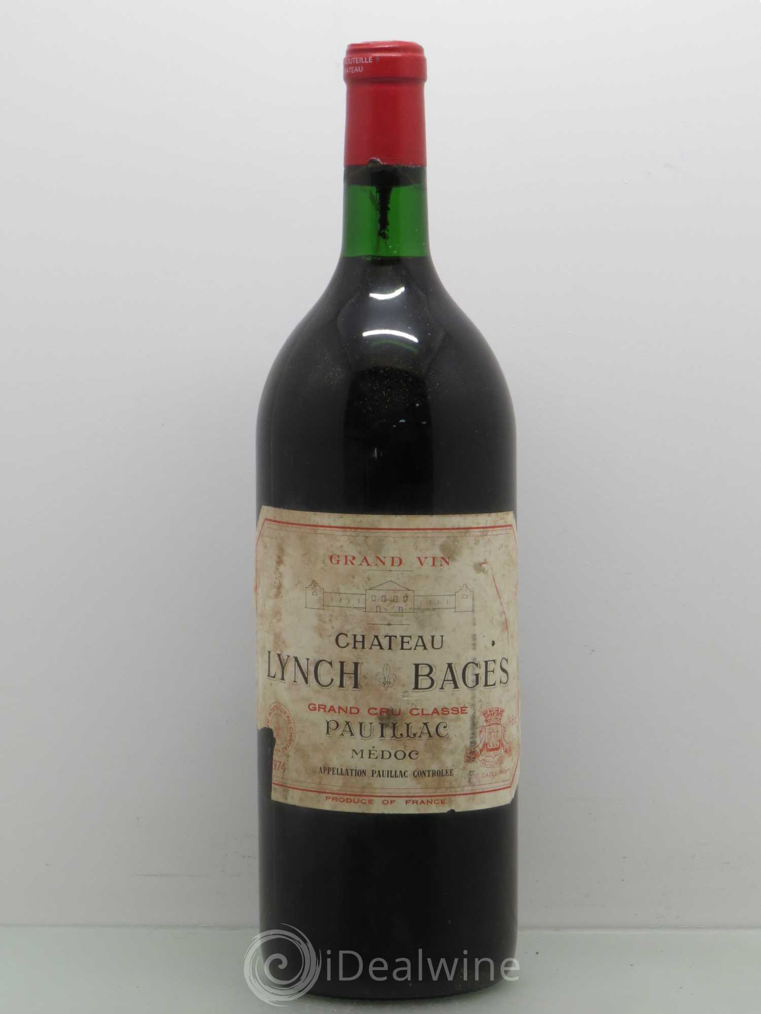 Château Lynch Bages 5ème Grand Cru Classé 1974 - Lot de 1 magnum - 0