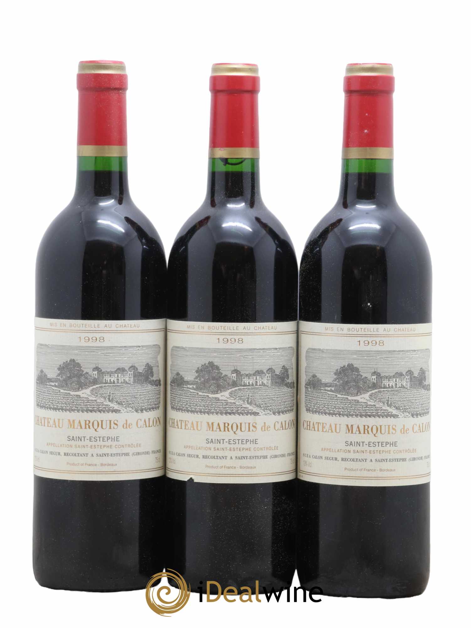 Marquis de Calon Second Vin 1998 - Lot de 3 bouteilles - 0