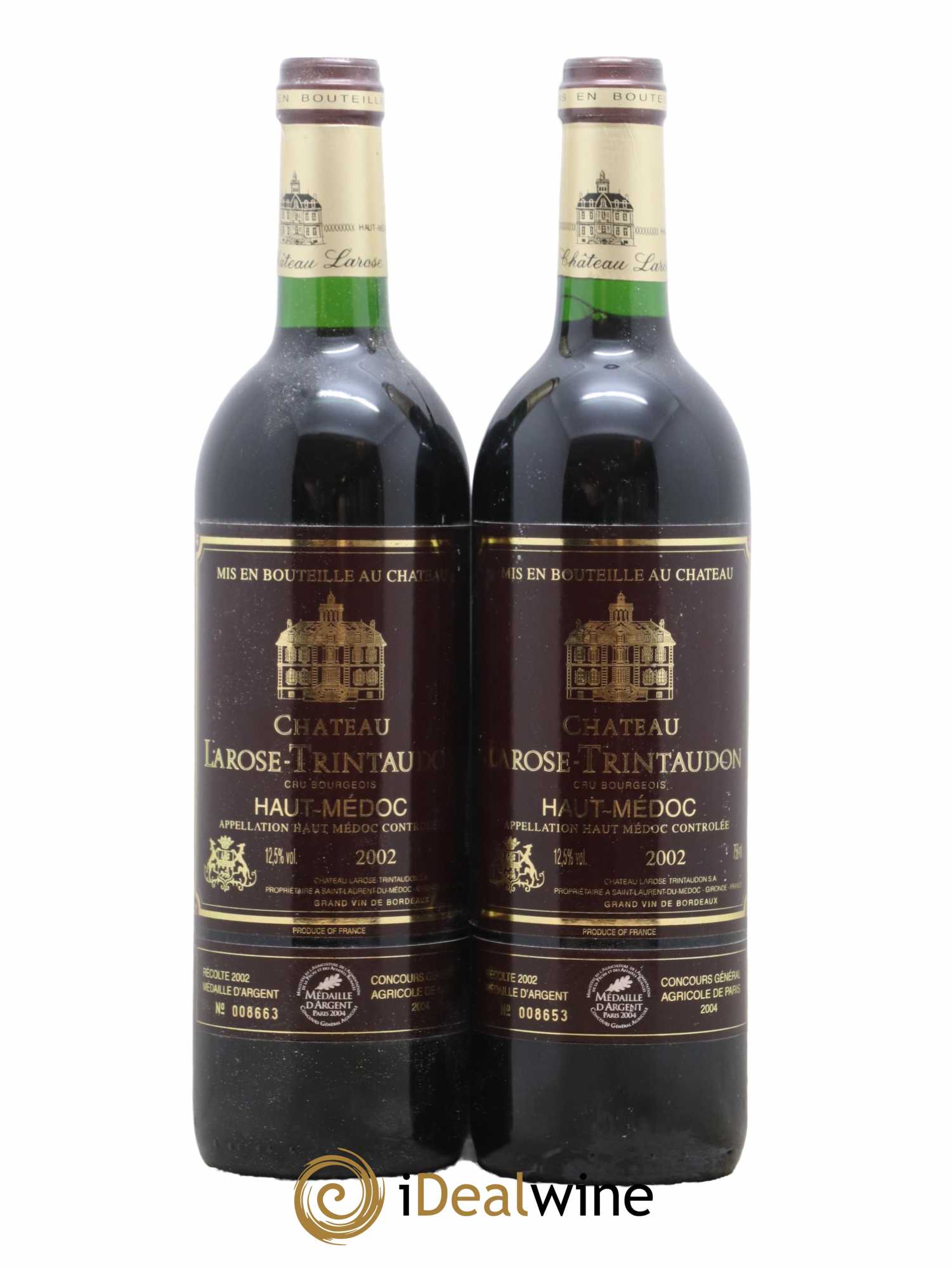 Château Larose Trintaudon Cru Bourgeois 2002 - Lot de 2 bouteilles - 0