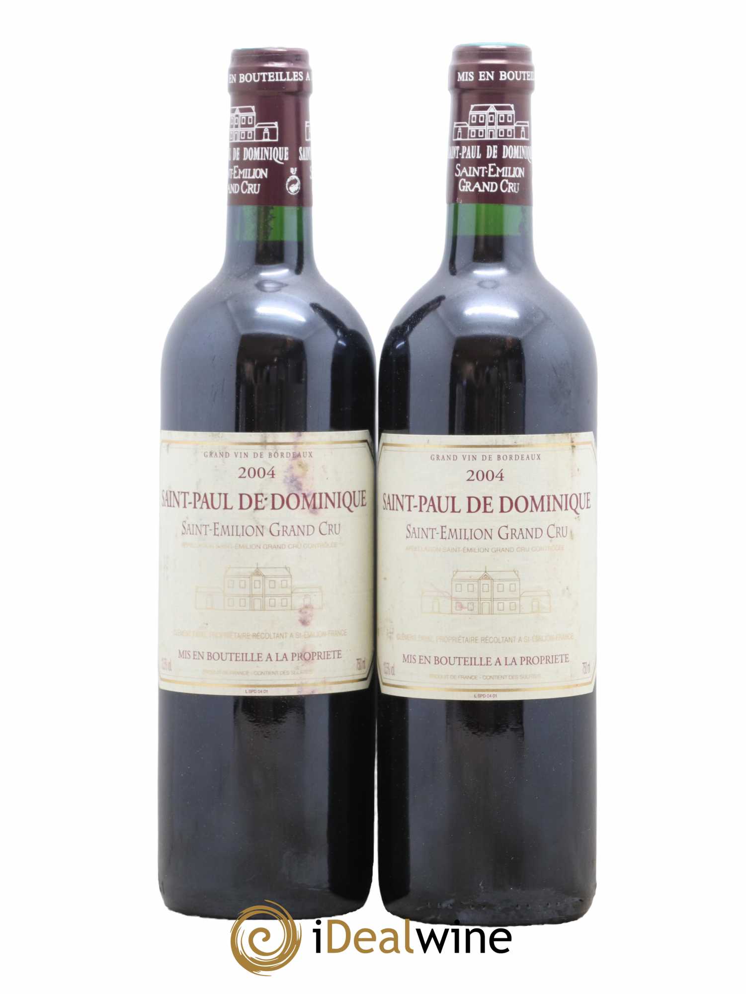 Saint-Paul de Dominique 2004 - Lot de 2 bouteilles - 0