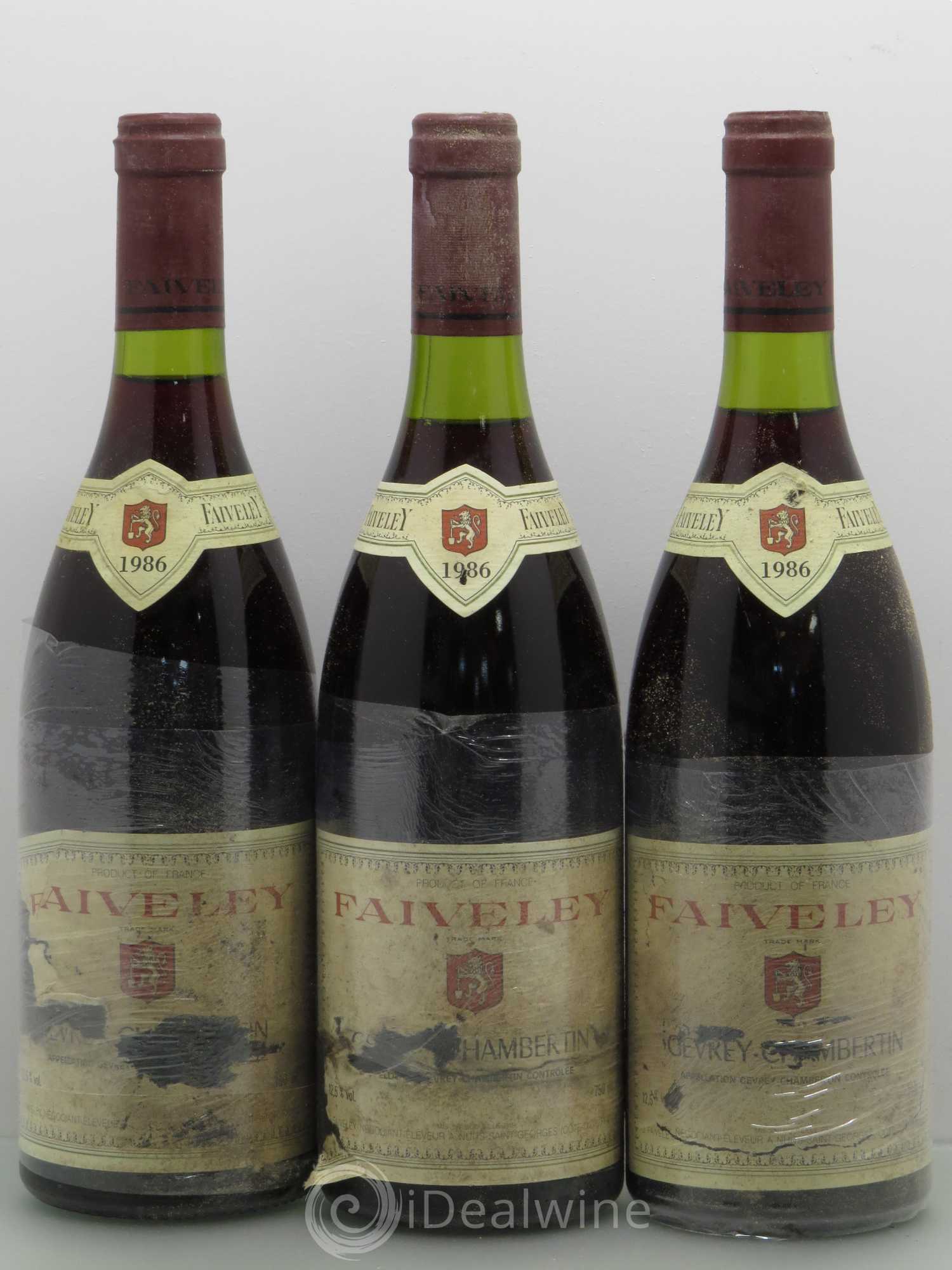 Gevrey-Chambertin Faiveley 1986 - Lot de 6 bouteilles - 2