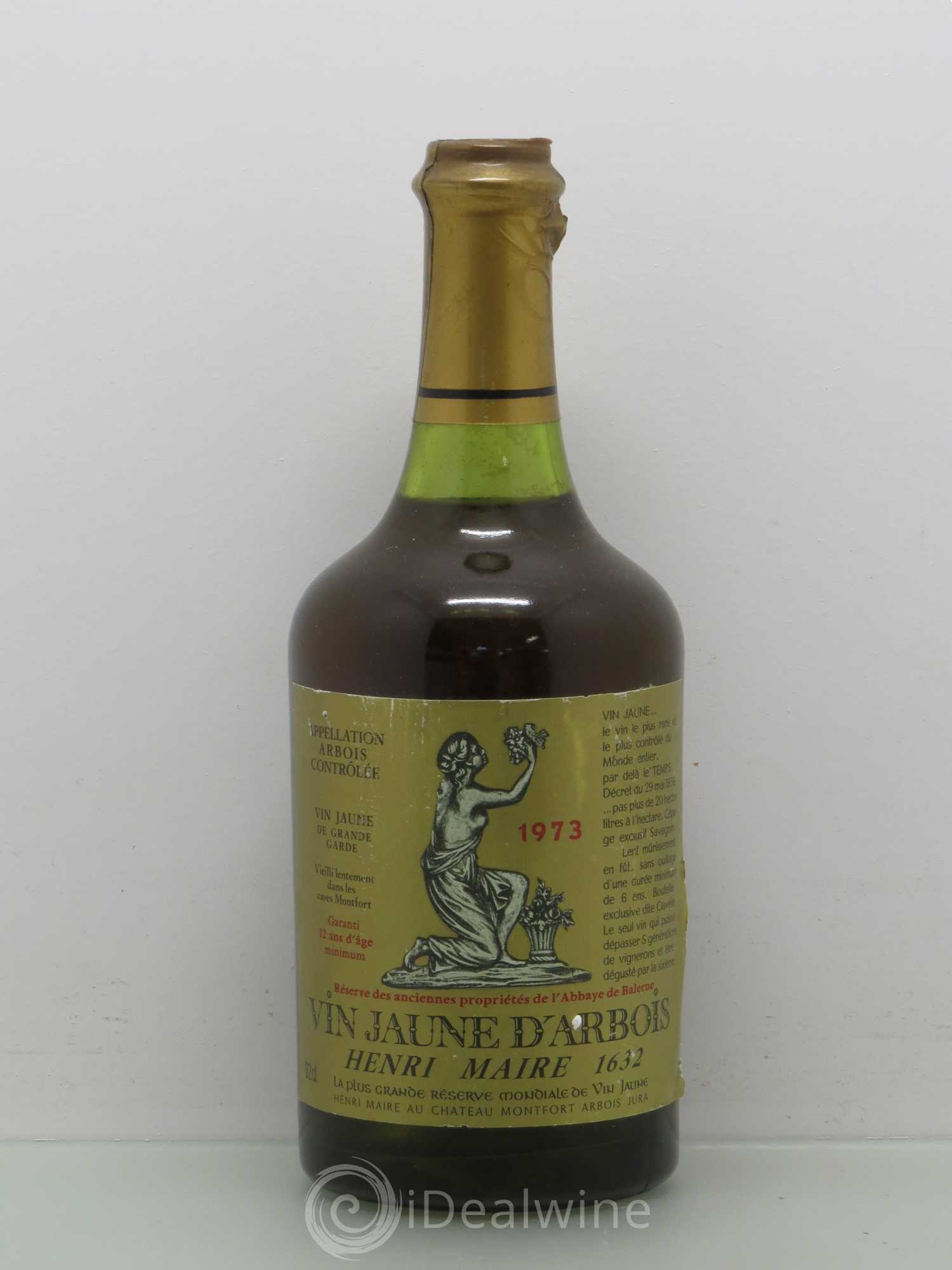 Arbois Vin Jaune Henri Maire 1973 - Lot de 1 bouteille - 0