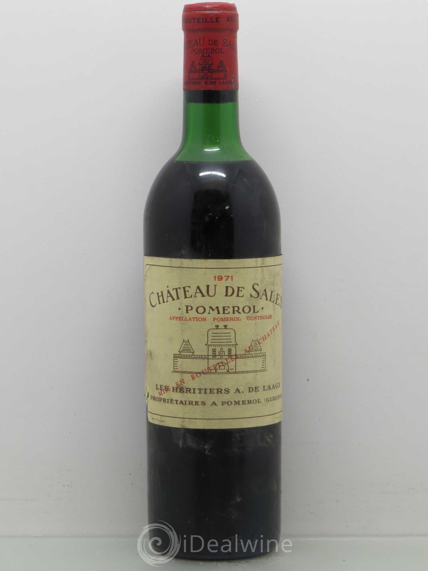 Château de Sales 1971 - Lot de 1 bouteille - 0