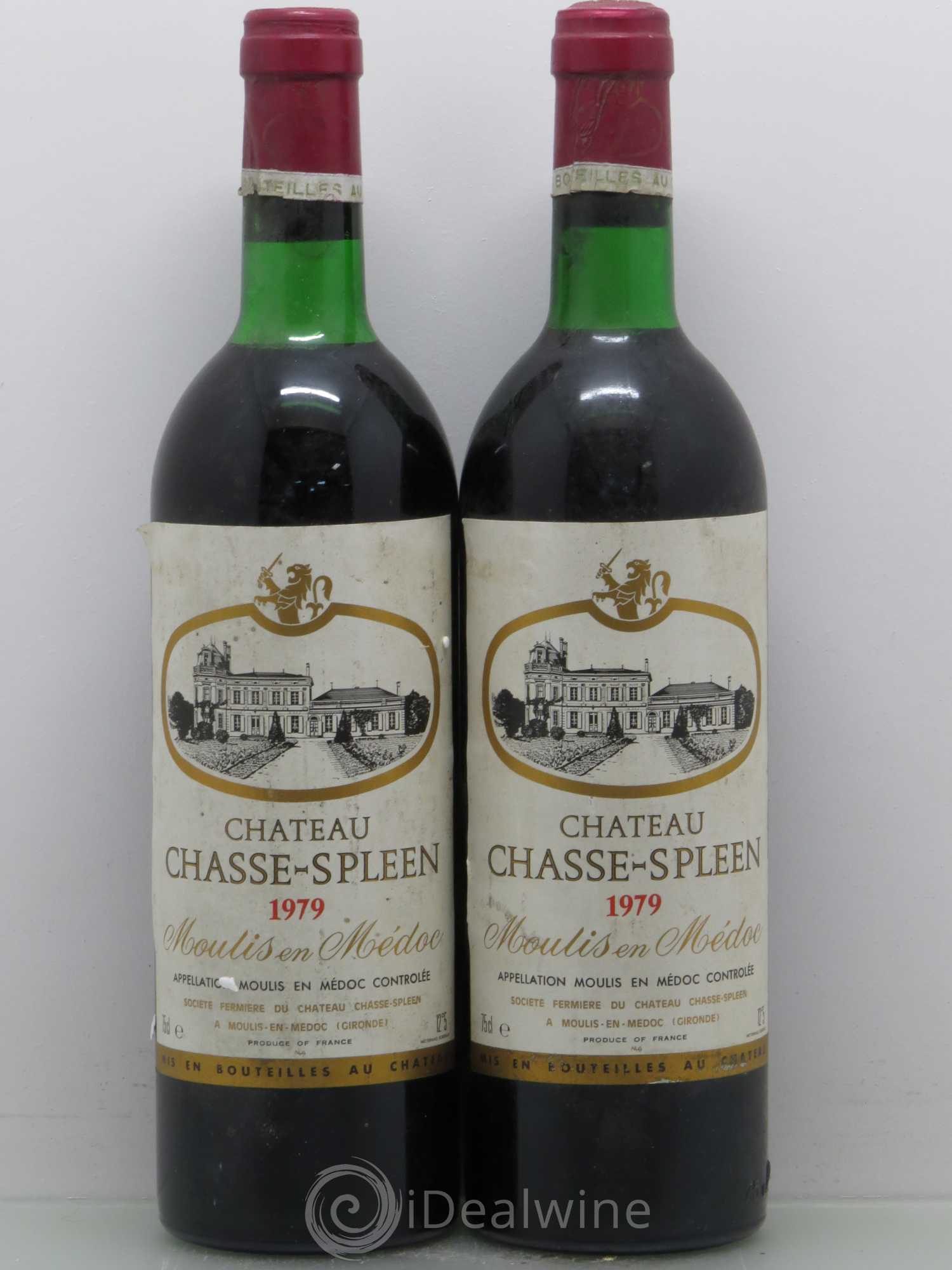 Château Chasse Spleen 1979 - Lot de 2 bouteilles - 0