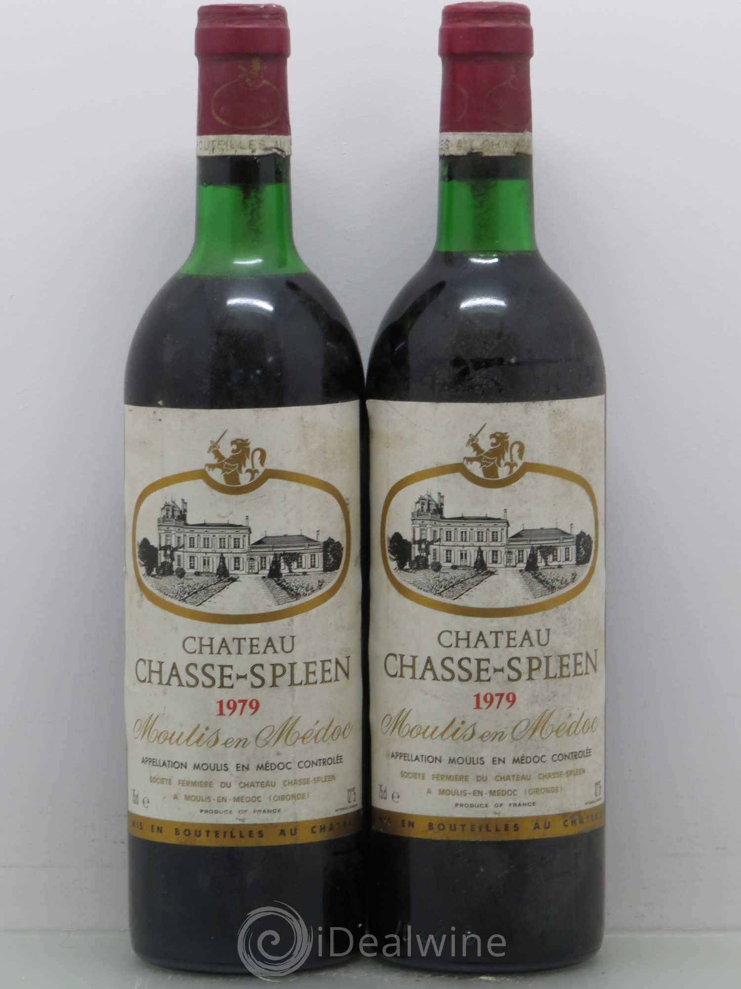 Château Chasse Spleen 1979 - Lot de 2 bouteilles - 0