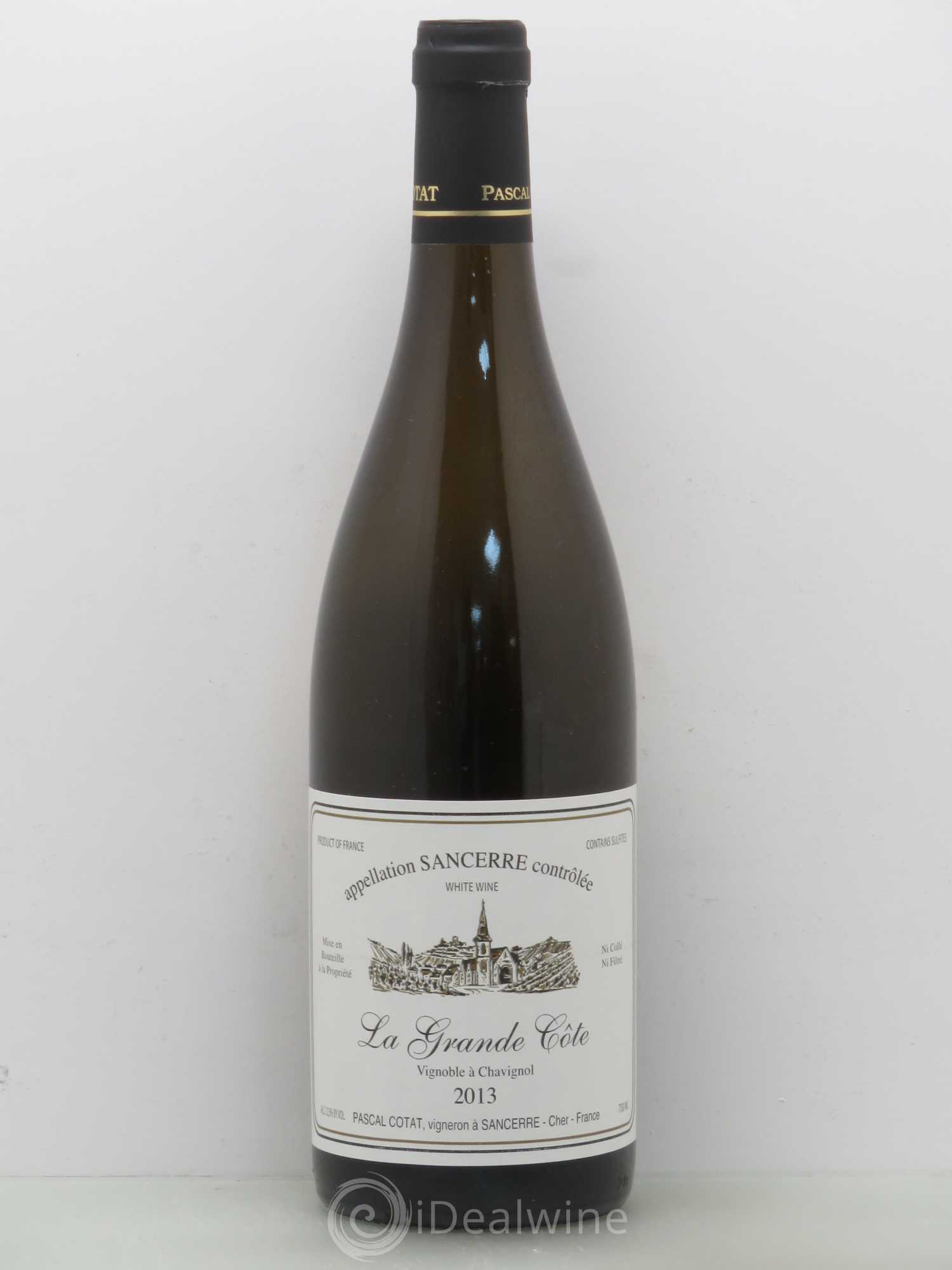 Sancerre Grande Côte Pascal Cotat 2013 - Posten von 1 Flasche - 0