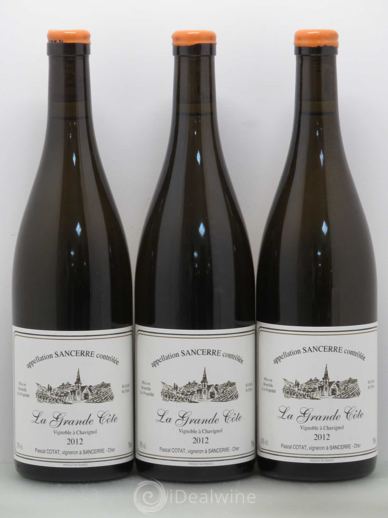Sancerre Grande Côte Pascal Cotat 2012 - Posten von 3 Flaschen - 0