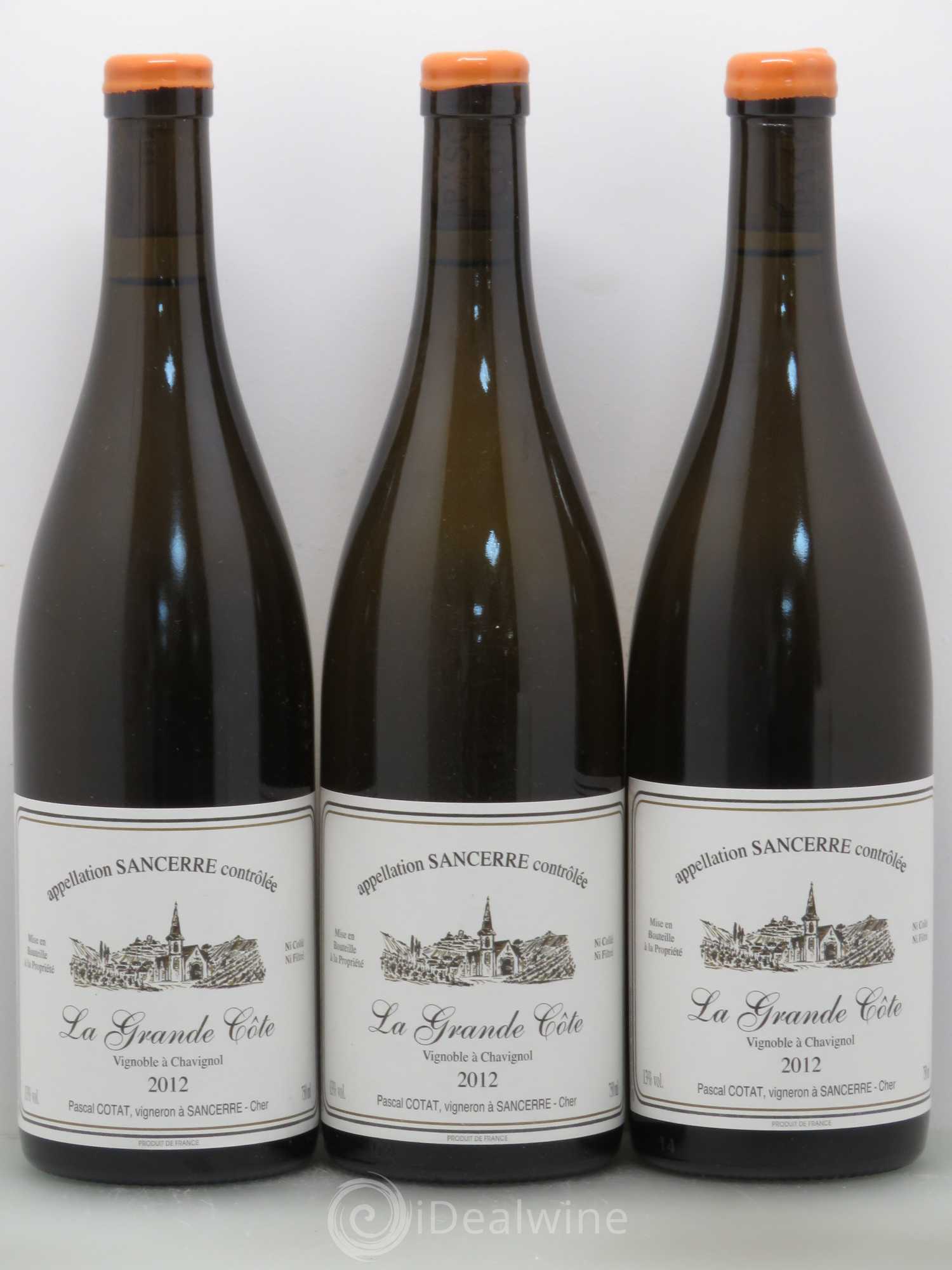 Sancerre Grande Côte Pascal Cotat 2012 - Posten von 3 Flaschen - 0