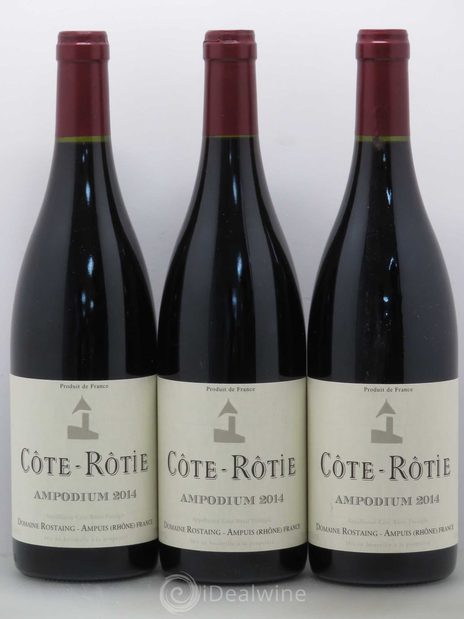 Côte-Rôtie Ampodium René Rostaing 2014 - Lot of 3 bottles - 0