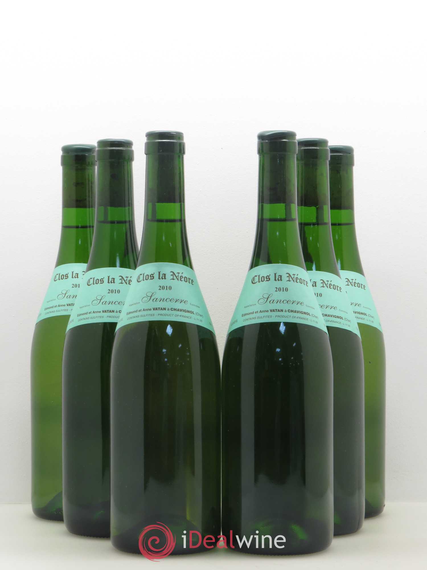 Sancerre Clos la Neore Edmond Vatan 2010 - Lot de 6 bouteilles - 0
