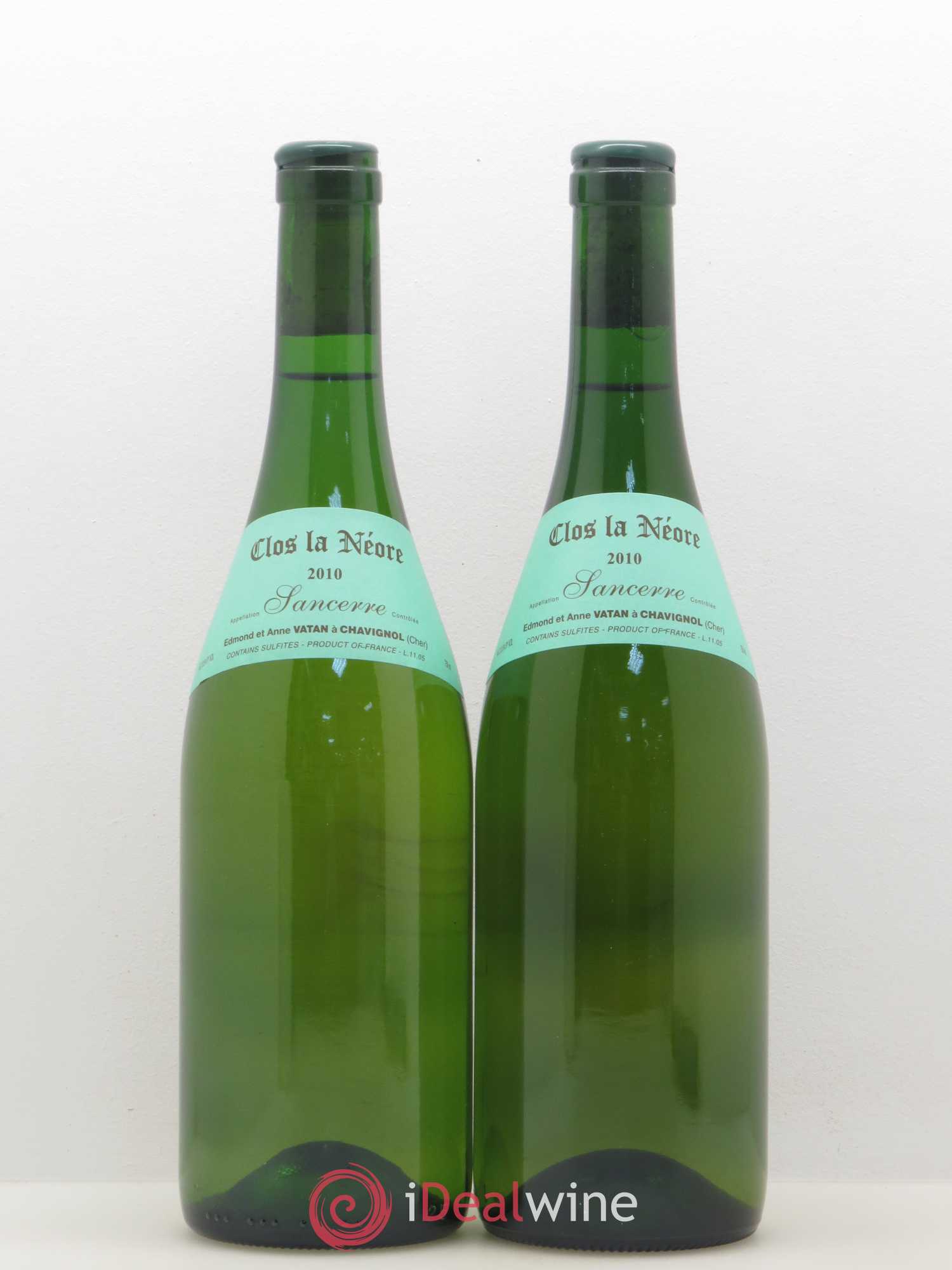 Sancerre Clos la Neore Edmond Vatan 2010 - Lot de 2 bouteilles - 0