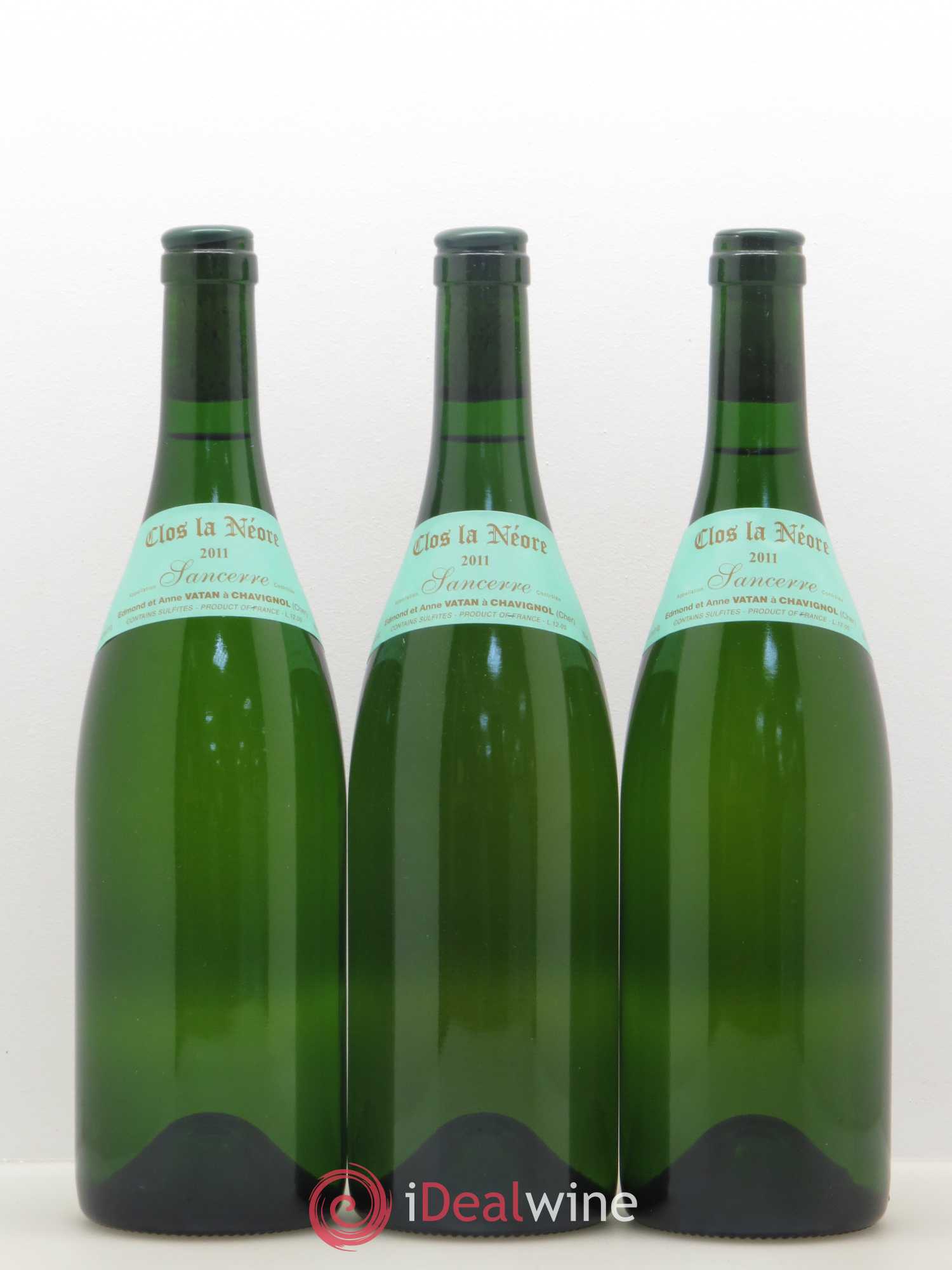 Sancerre Clos la Neore Edmond Vatan 2011 - Lot de 3 bouteilles - 0