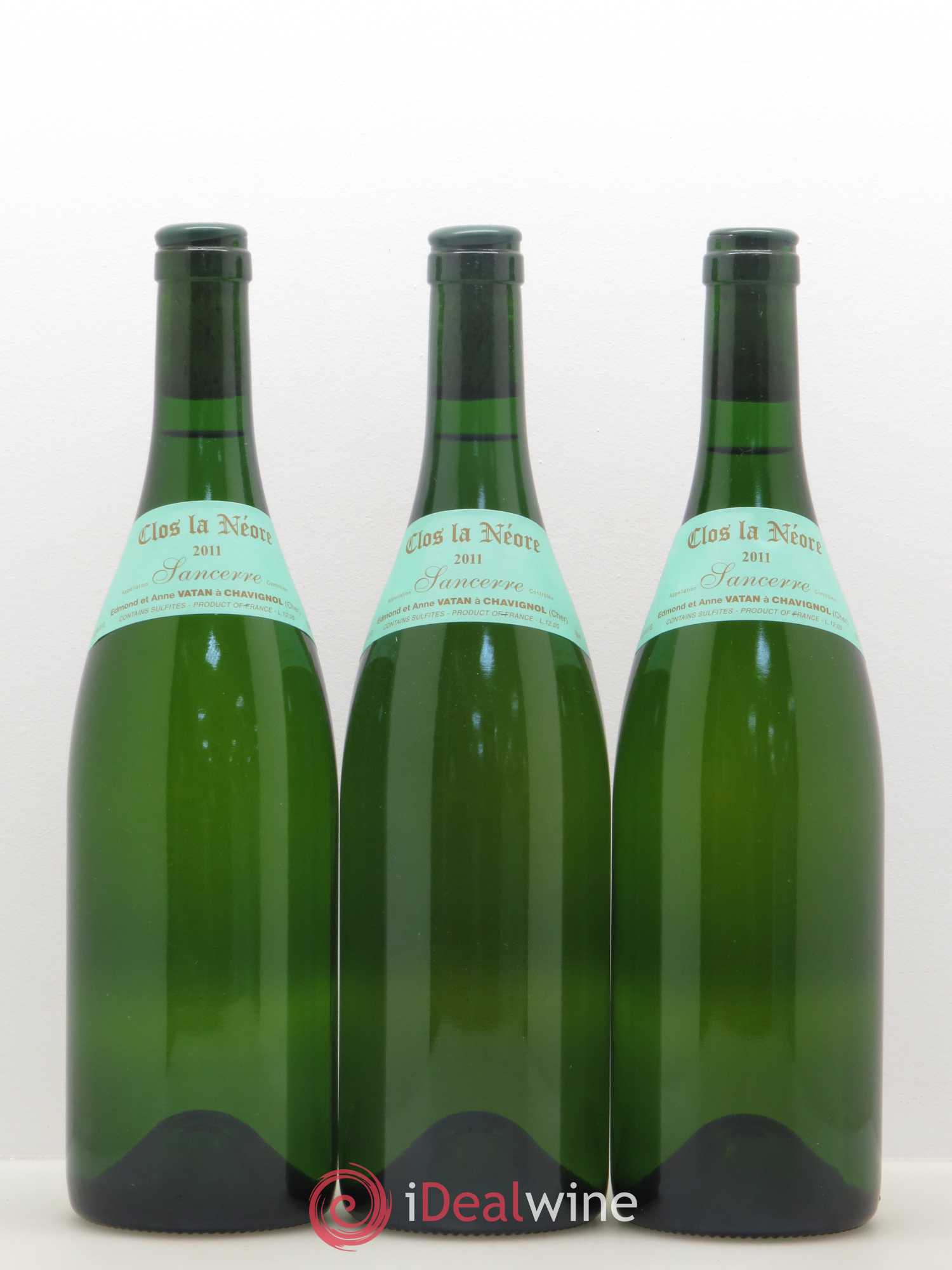 Sancerre Clos la Neore Edmond Vatan 2011 - Lot de 3 bouteilles - 0