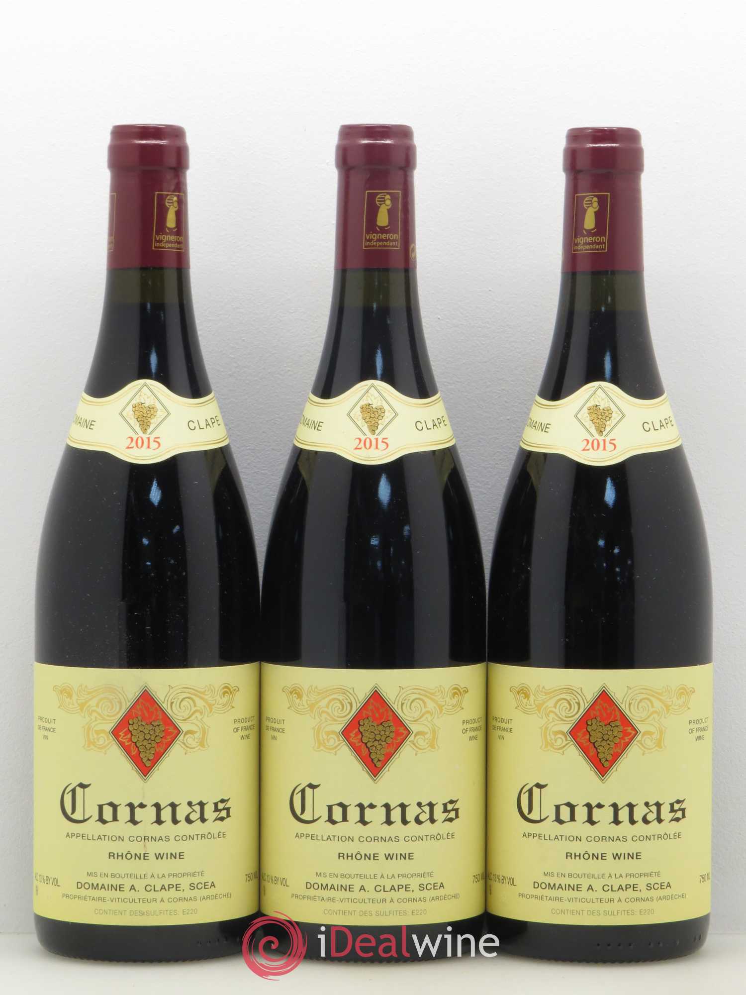 Cornas Auguste Clape 2015 - Lot de 3 bouteilles - 0