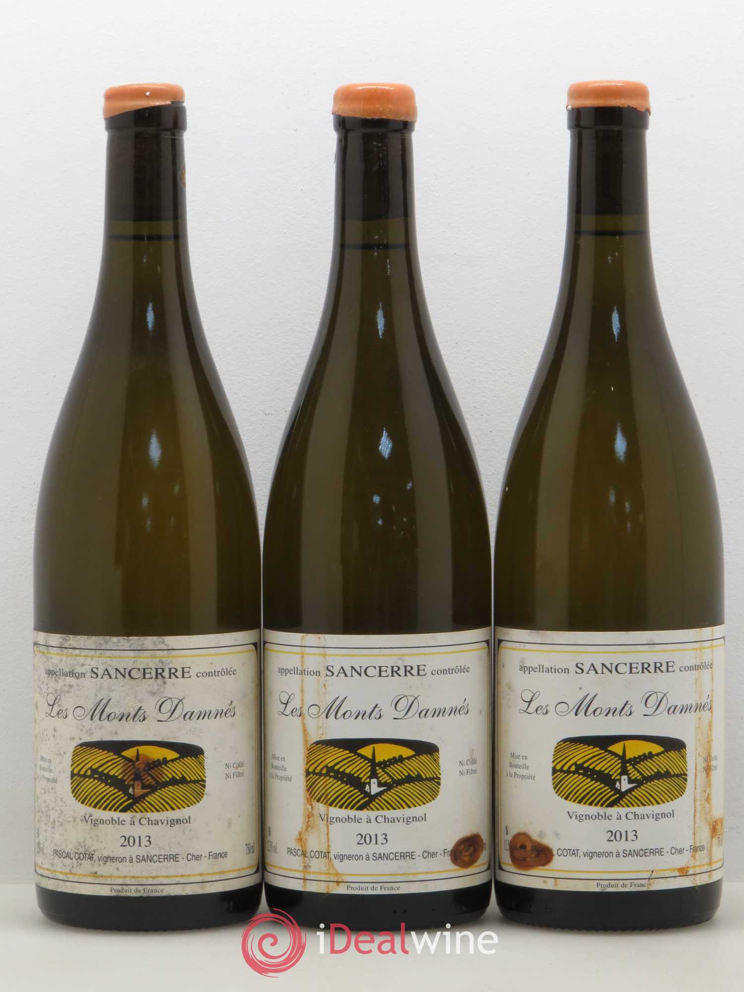 Sancerre Les Monts Damnés Pascal Cotat 2013 - Lot de 3 bouteilles - 0