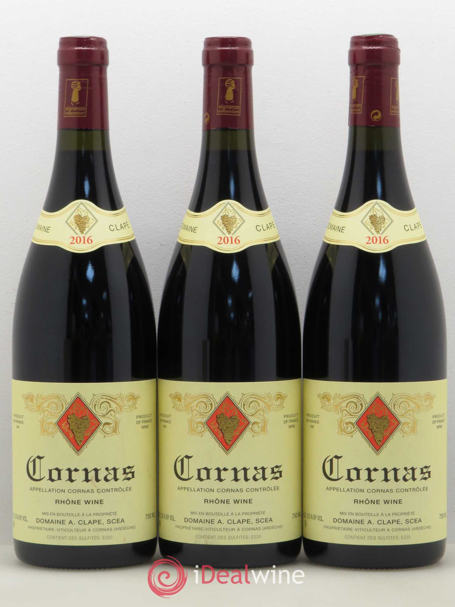 Cornas Auguste Clape 2016 - Posten von 3 Flaschen - 0