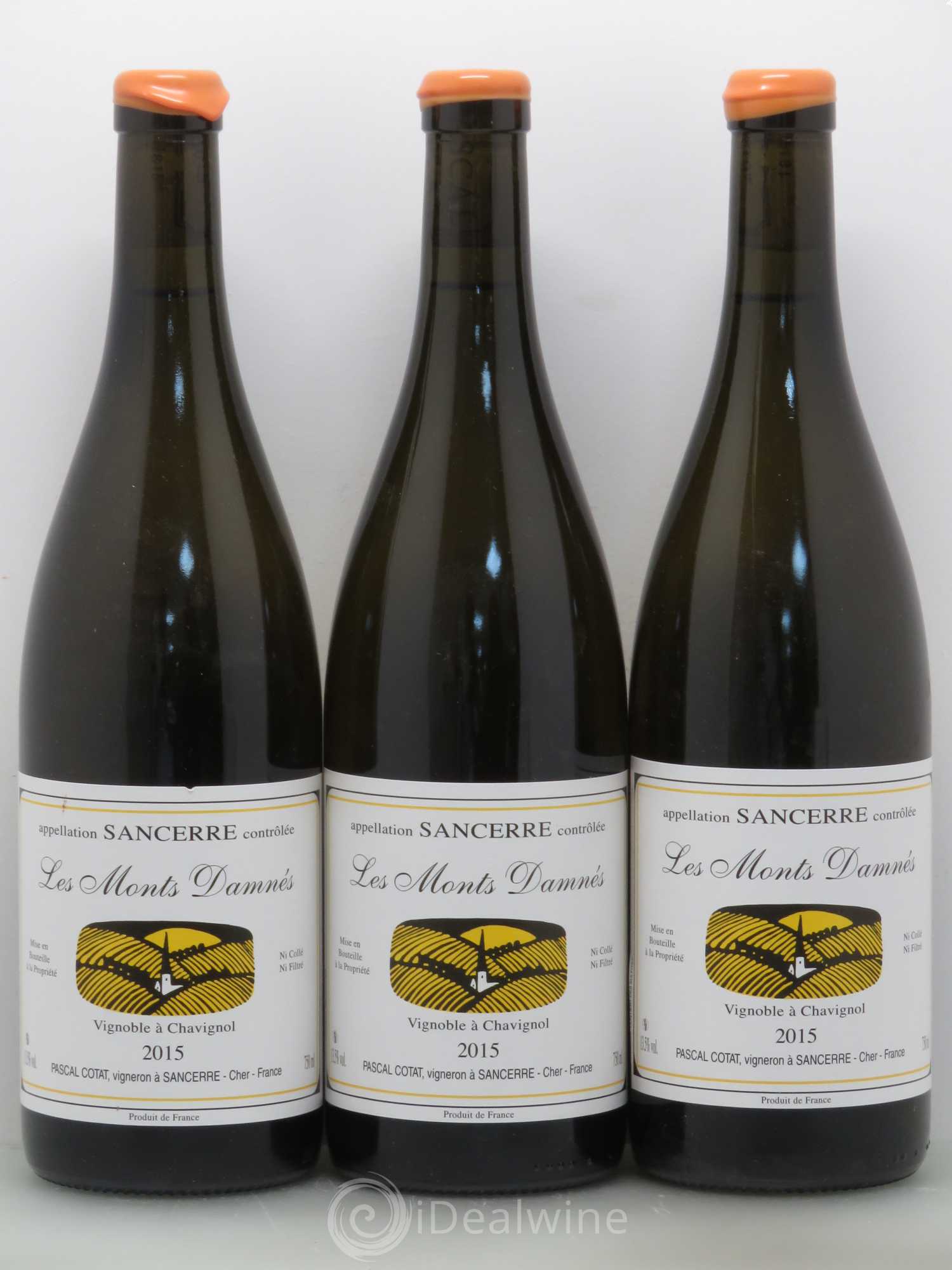 Sancerre Monts Damnes Pascal Cotat 2015 - Posten von 3 Flaschen - 0