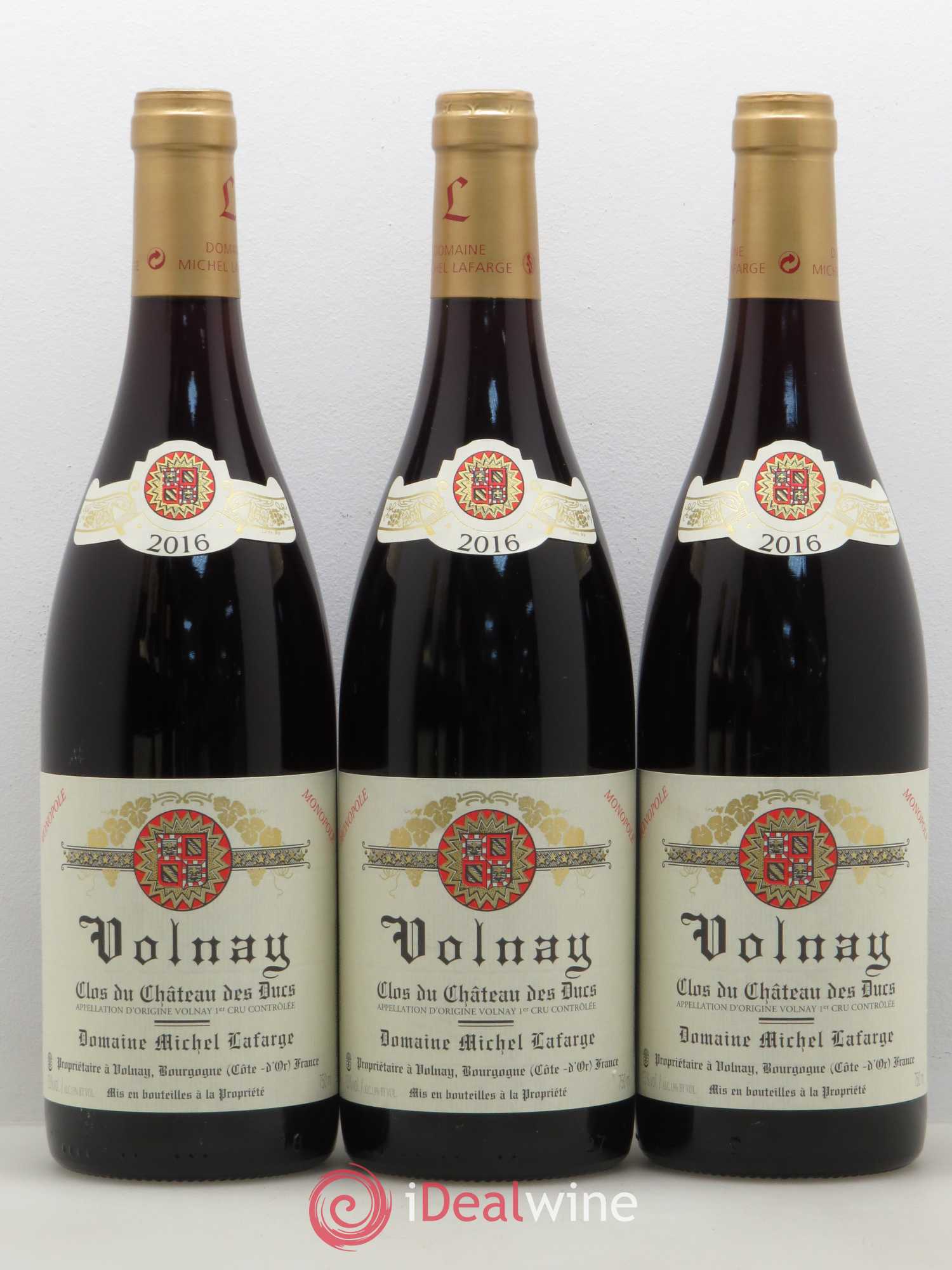 Volnay 1er Cru Clos du Château des Ducs Lafarge (Domaine) 2016 - Lot de 6 bouteilles - 2