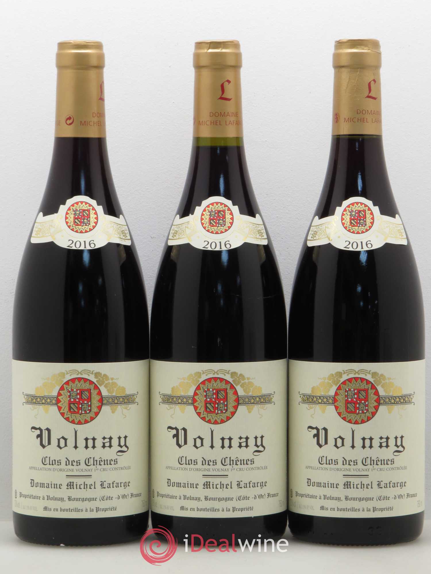 Volnay 1er Cru Clos des Chênes Lafarge (Domaine) 2016 - Lot de 3 bouteilles - 0