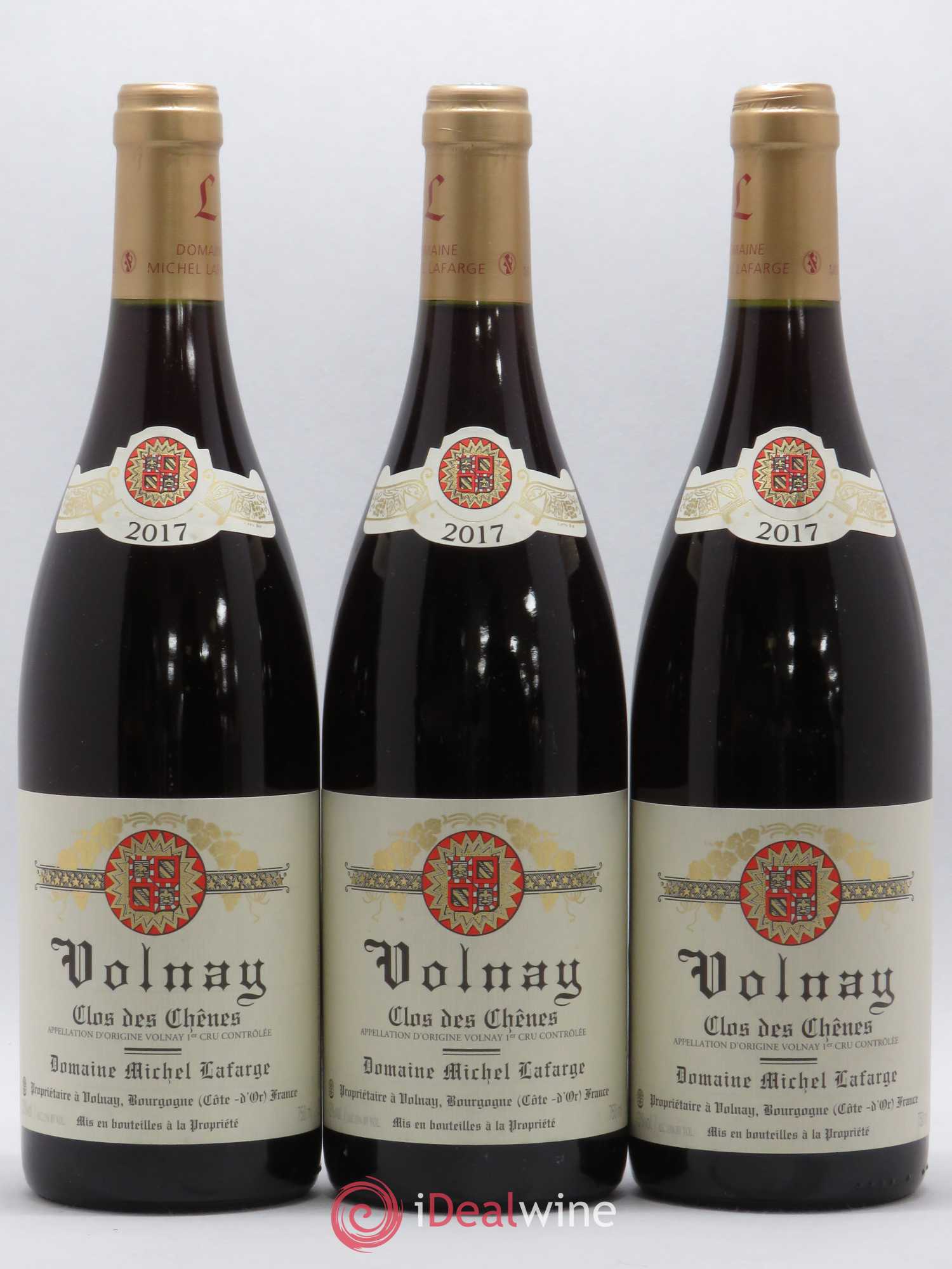 Volnay 1er Cru Clos des Chênes Lafarge (Domaine) 2017 - Lot de 3 bouteilles - 0