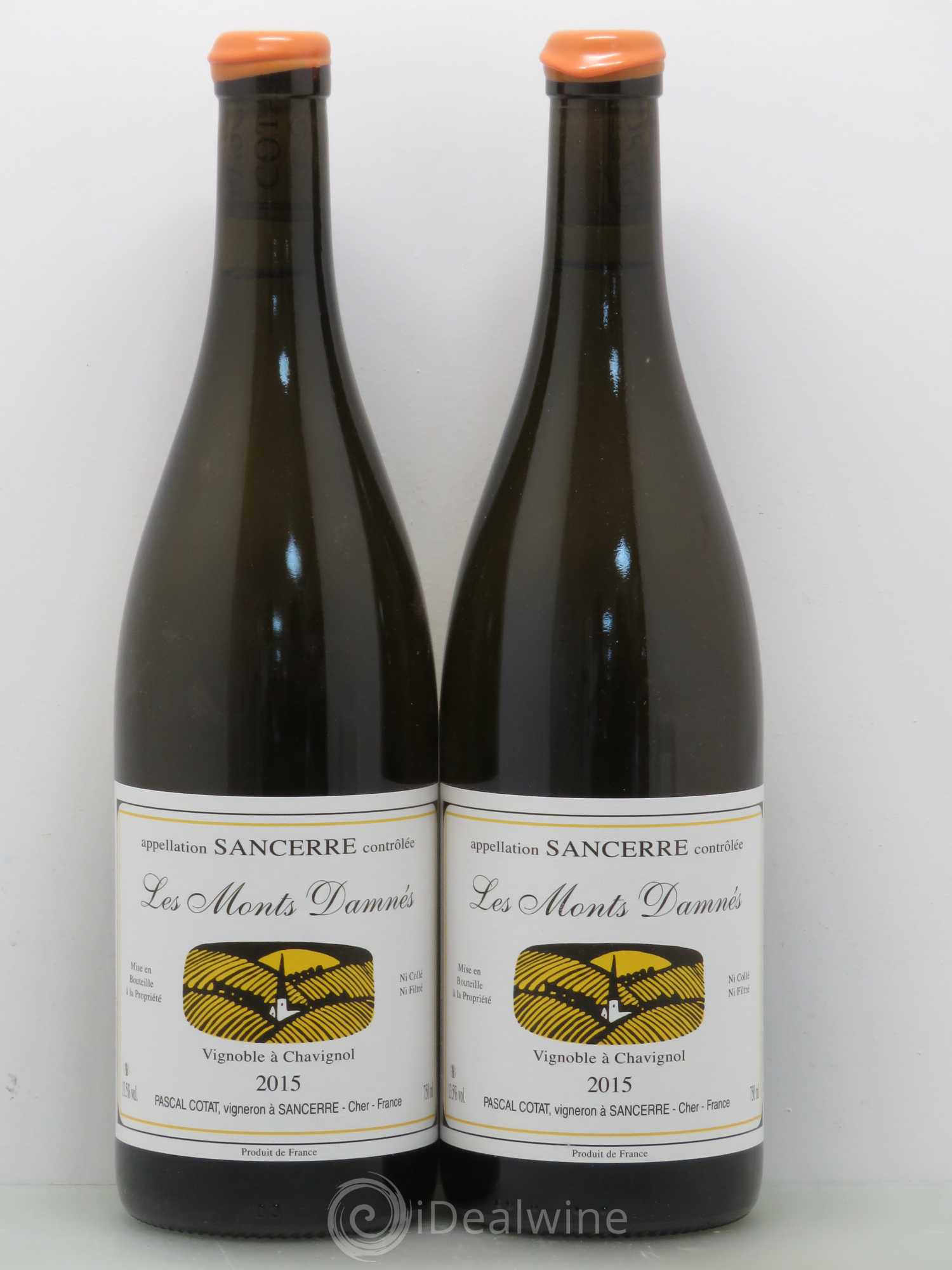 Sancerre Monts Damnes Pascal Cotat 2015 - Posten von 2 Flaschen - 0