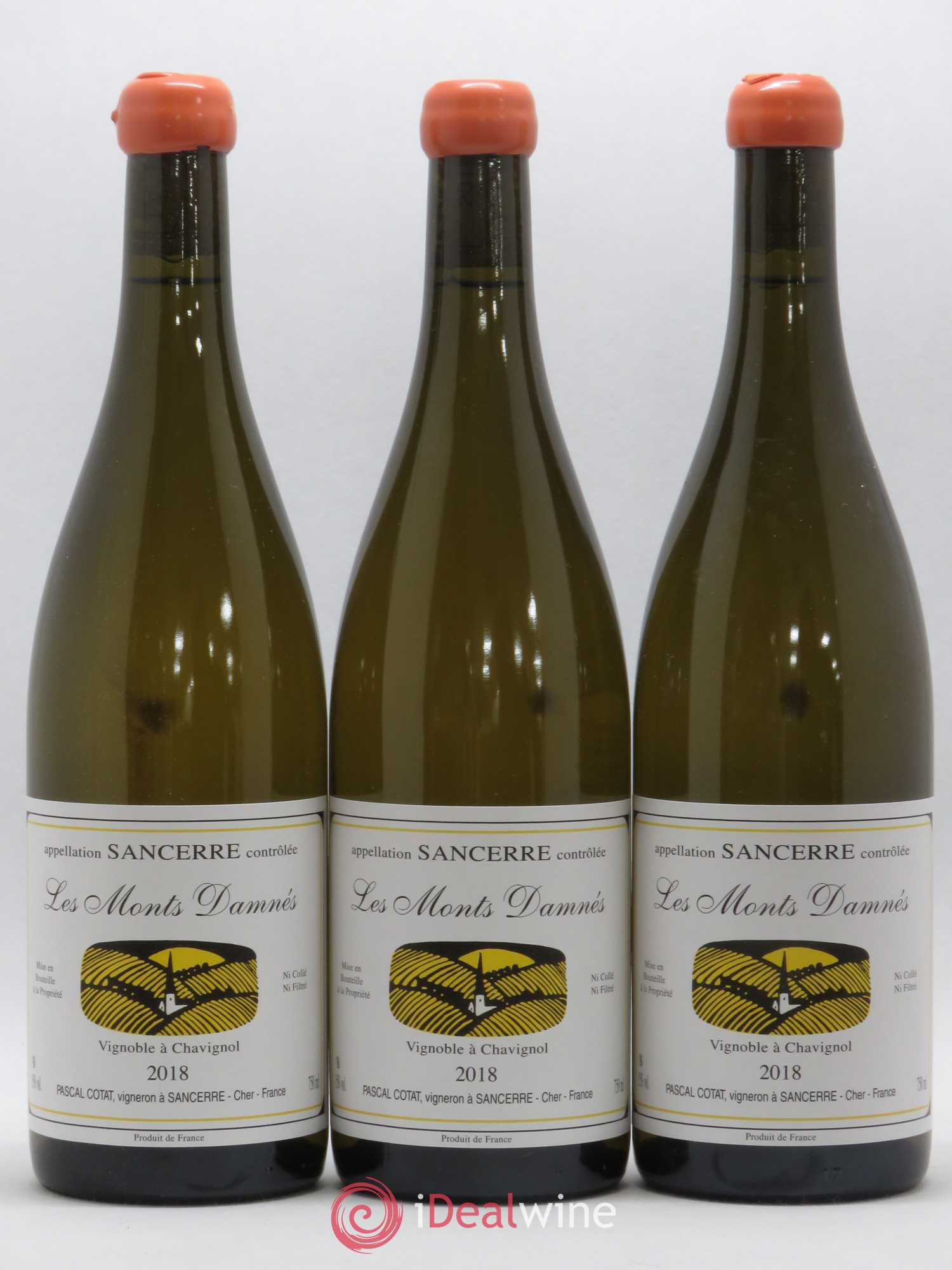 Sancerre Les Monts Damnés Pascal Cotat 2018 - Lot de 3 bouteilles - 0