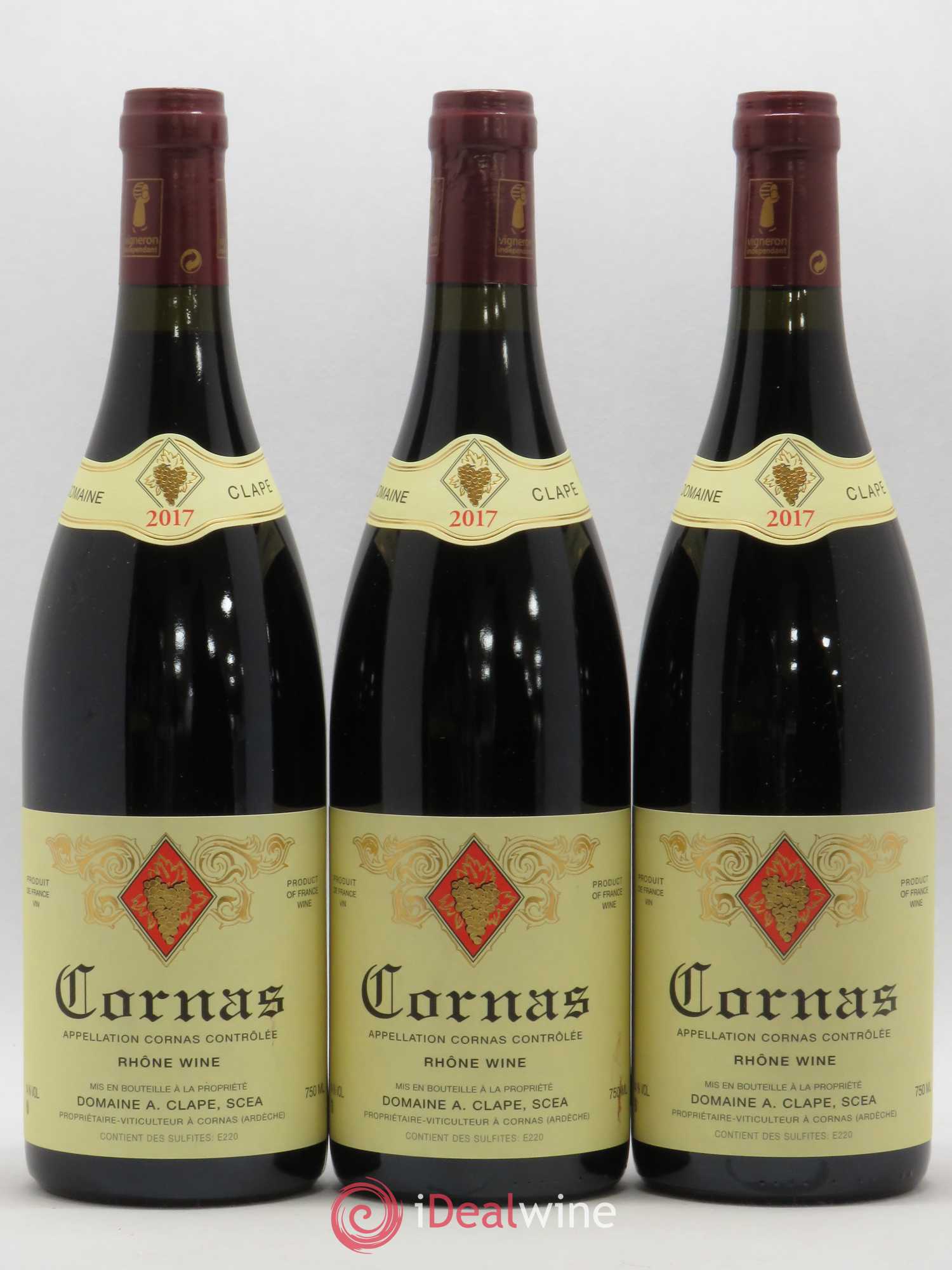 Cornas Auguste Clape 2017 - Lot de 3 bouteilles - 0