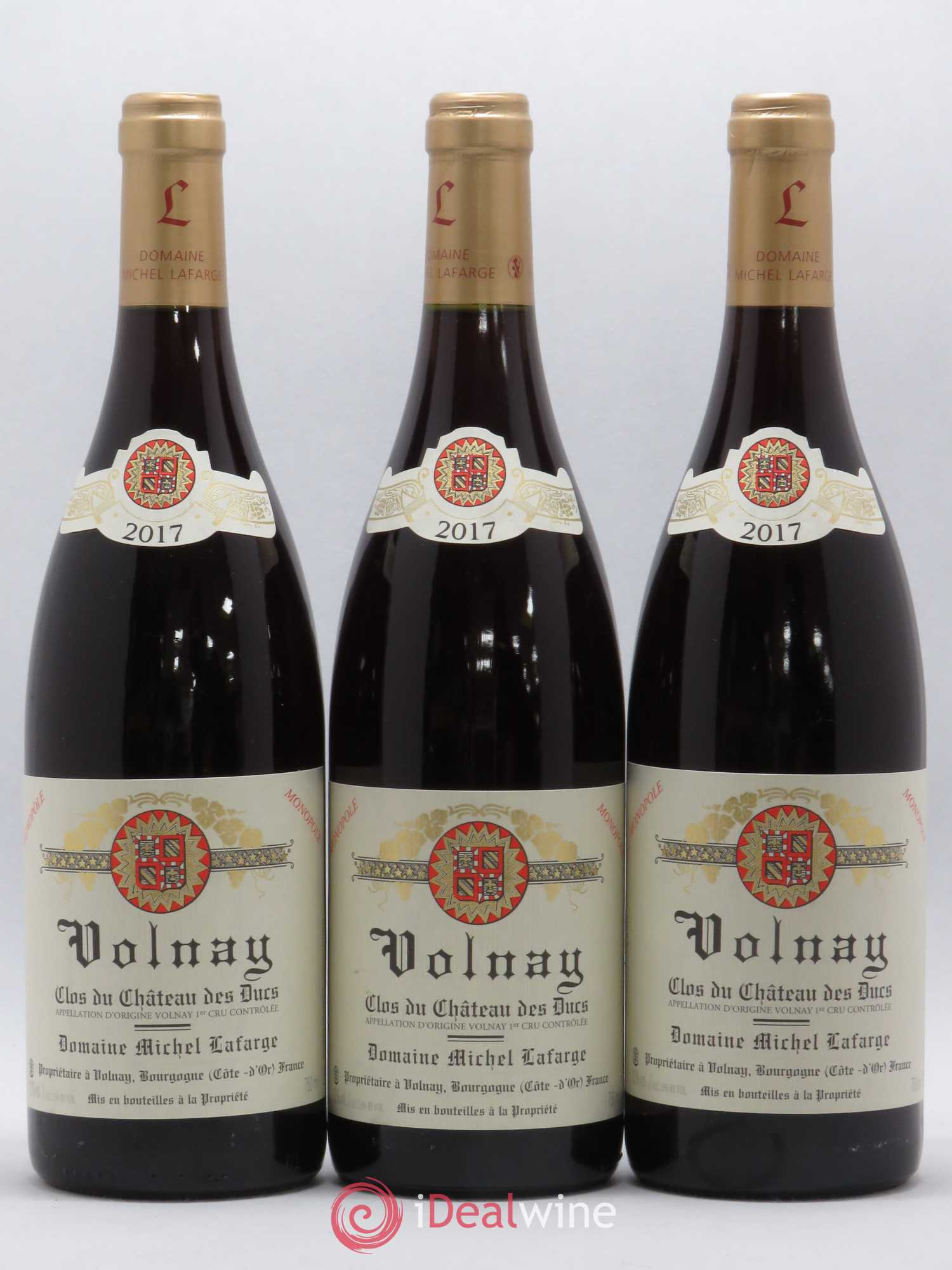 Volnay 1er Cru Clos du Château des Ducs Lafarge (Domaine) 2017 - Lot of 3 bottles - 0