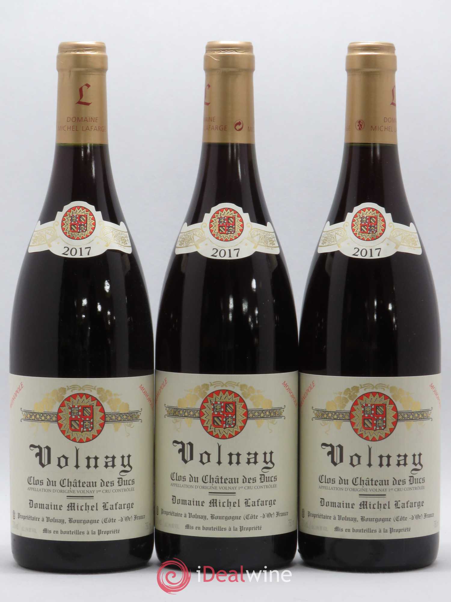 Volnay 1er Cru Clos du Château des Ducs Lafarge (Domaine) 2017 - Lot de 3 bouteilles - 0