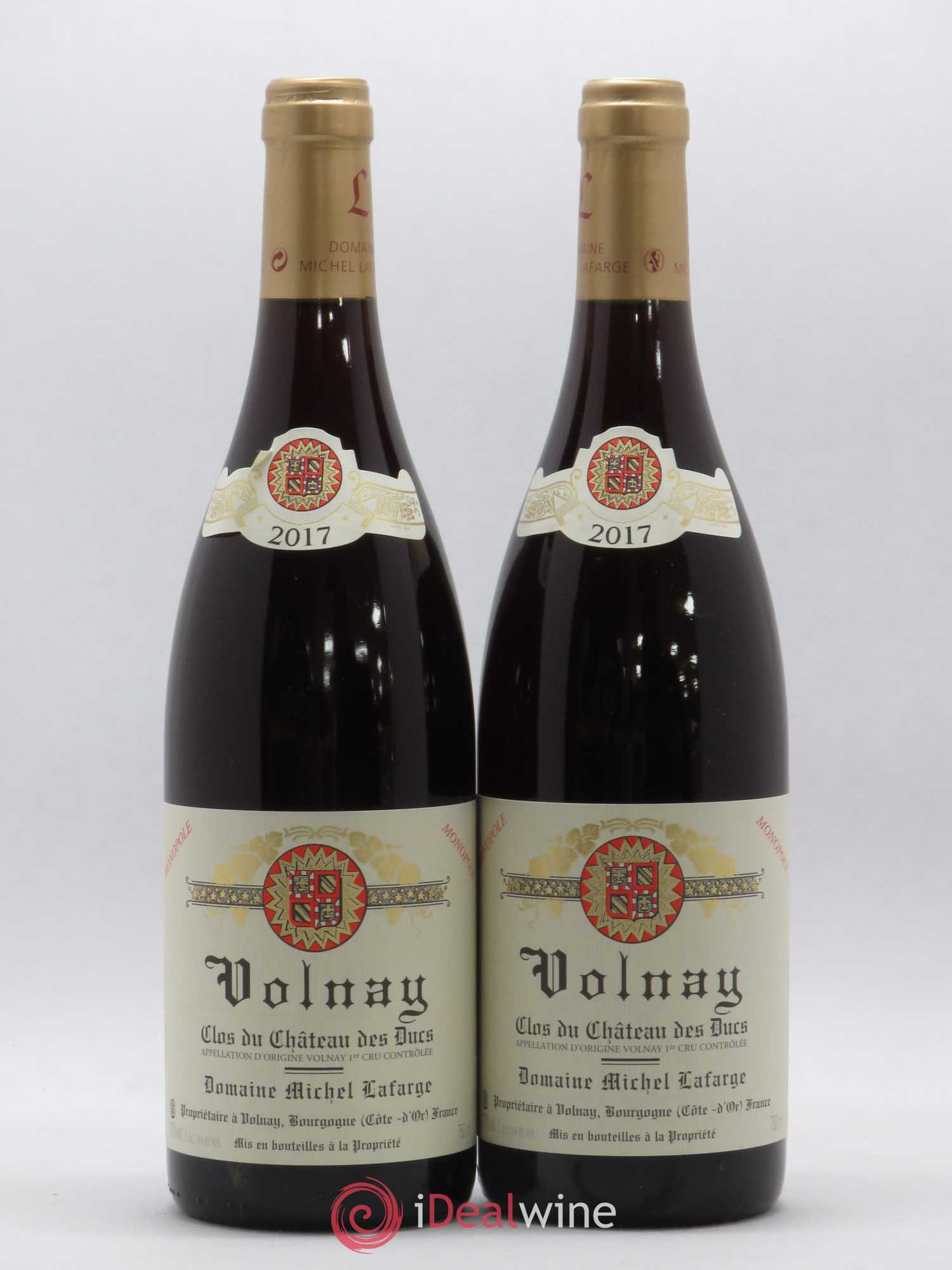 Volnay 1er Cru Clos du Château des Ducs Lafarge (Domaine) 2017 - Lot de 2 bouteilles - 0