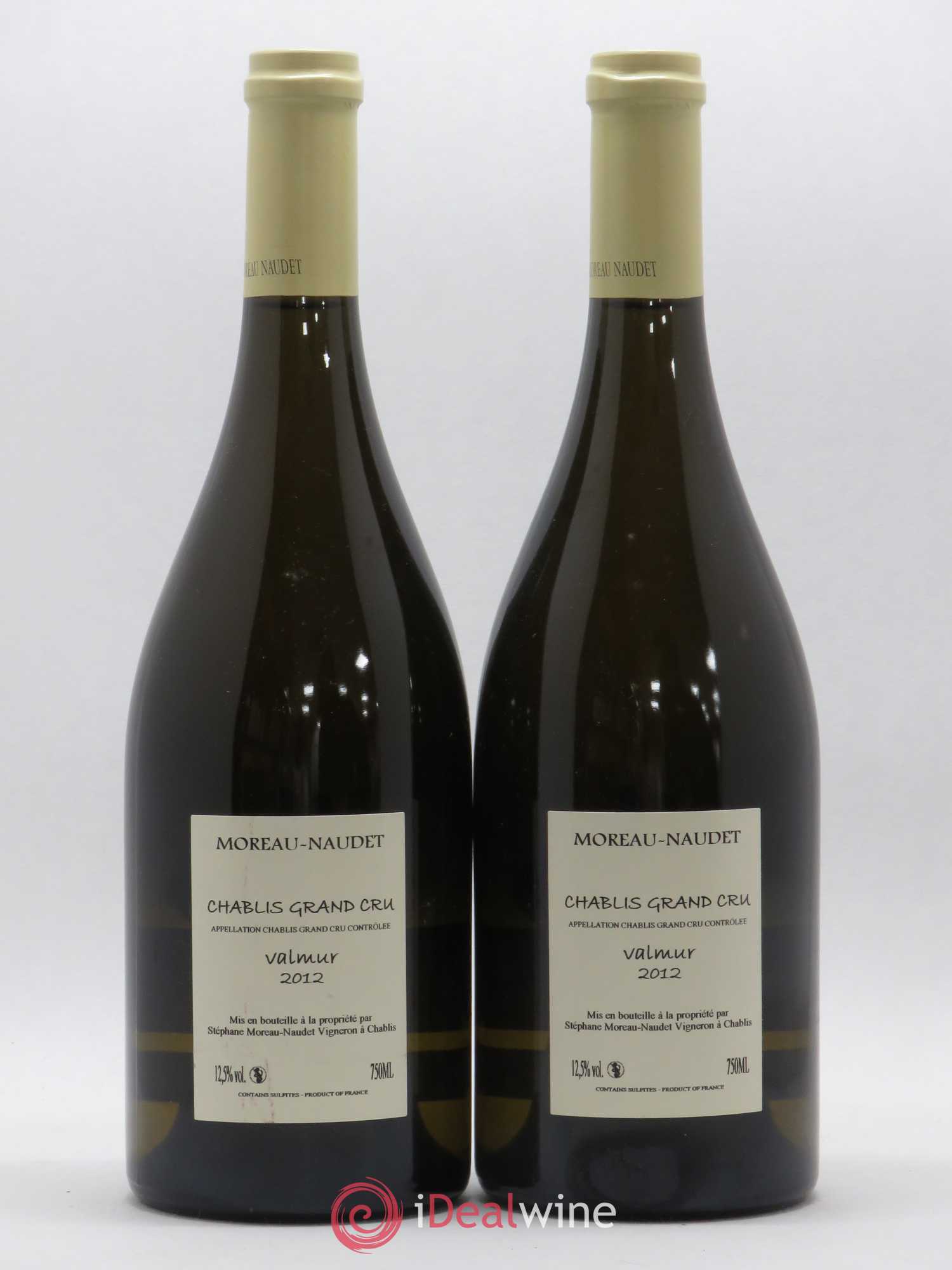 Chablis Elise (Domaine d') Grand Cru Valmur Moreau Naudet 2012 - Posten von 2 Flaschen - 1