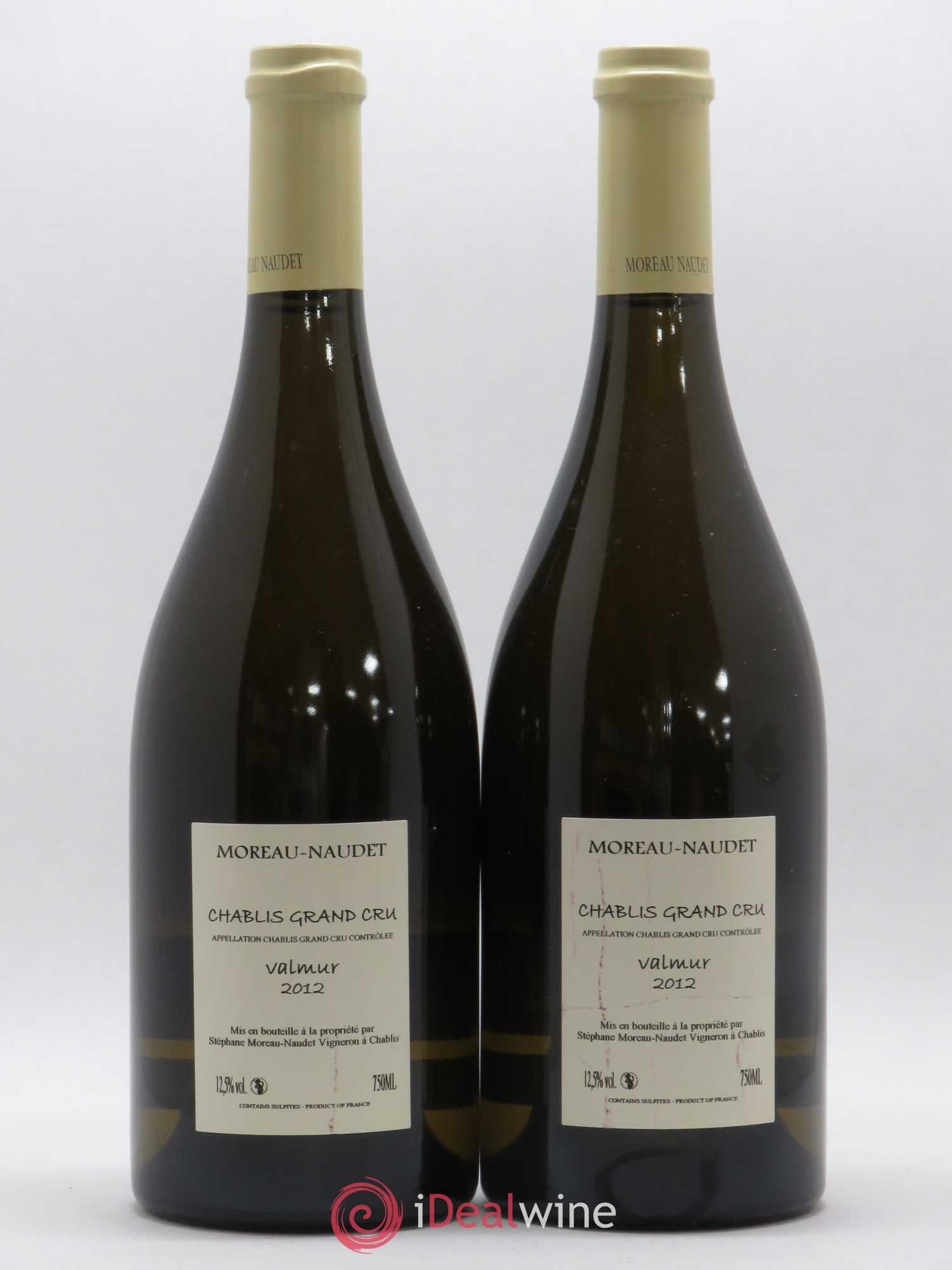 Chablis Elise (Domaine d') Grand Cru Valmur Moreau Naudet 2012 - Posten von 2 Flaschen - 1