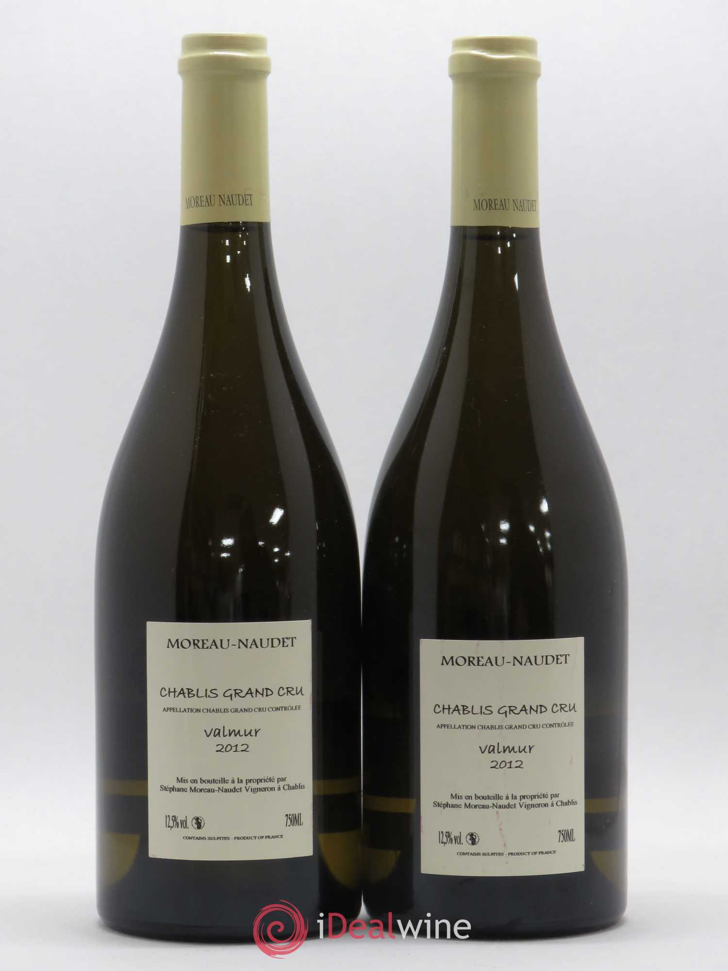Chablis Elise (Domaine d') Grand Cru Valmur Moreau Naudet 2012 - Posten von 2 Flaschen - 1