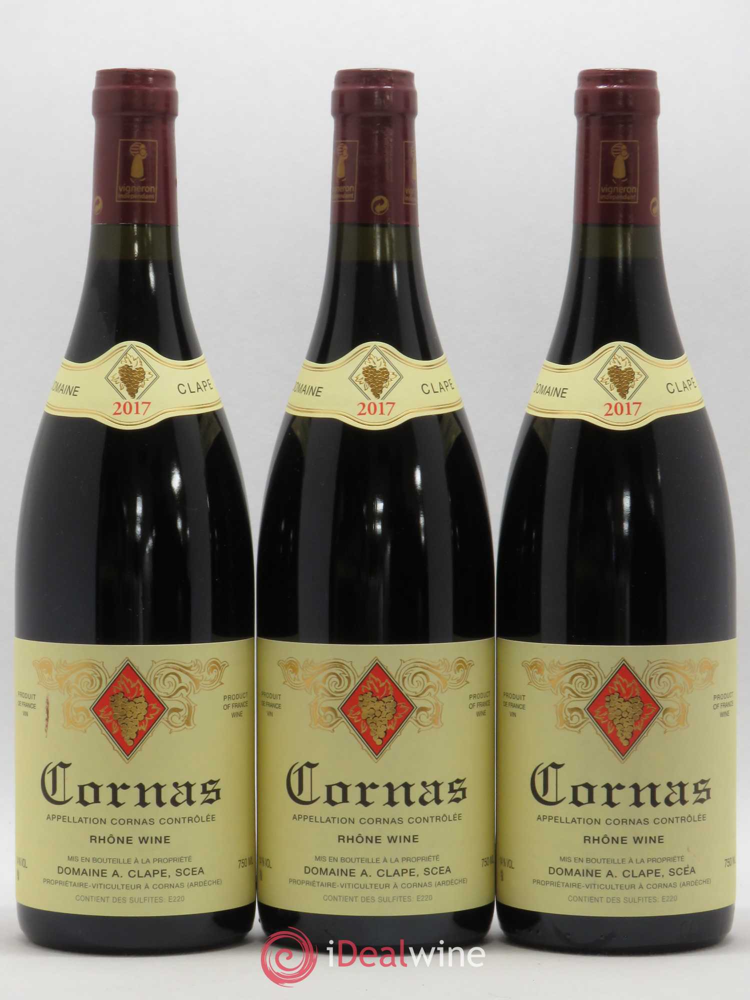 Cornas Auguste Clape 2017 - Lot de 3 bouteilles - 0