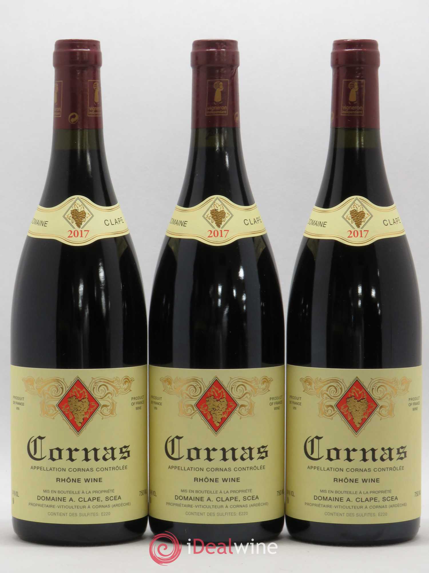 Cornas Auguste Clape 2017 - Lot de 3 bouteilles - 0